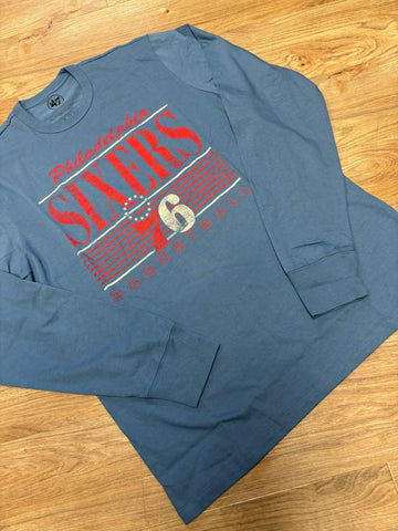 Sixers Cadet Blue Remix Franklin Long Sleeve