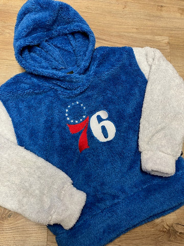 76ers girls Game time teddy bear hoodie