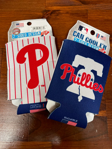 Phillies pin striped can cooler