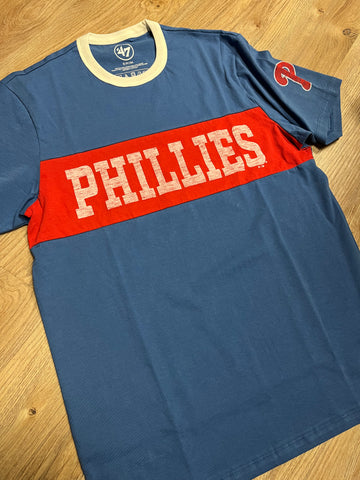 Phillies Cooperstown Jetty Blue Double Header Closer Parkr Tee