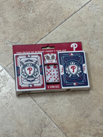 Phillies two deck of playing cards and deck set
