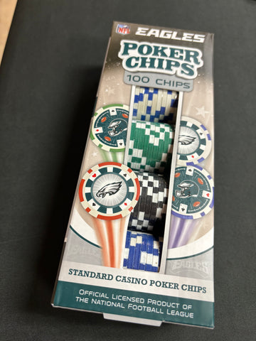 Eagles poker chips