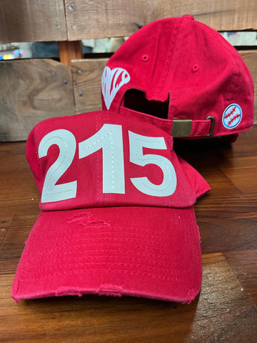 215 Philly Red Adjustable Hat