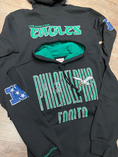 Mitchell & Ness Eagles OG The Drip Throwback Hoodie L