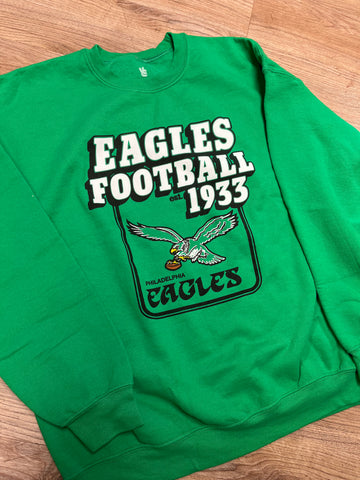 Eagles Kelly Green 1933 Crew Sweatshirt