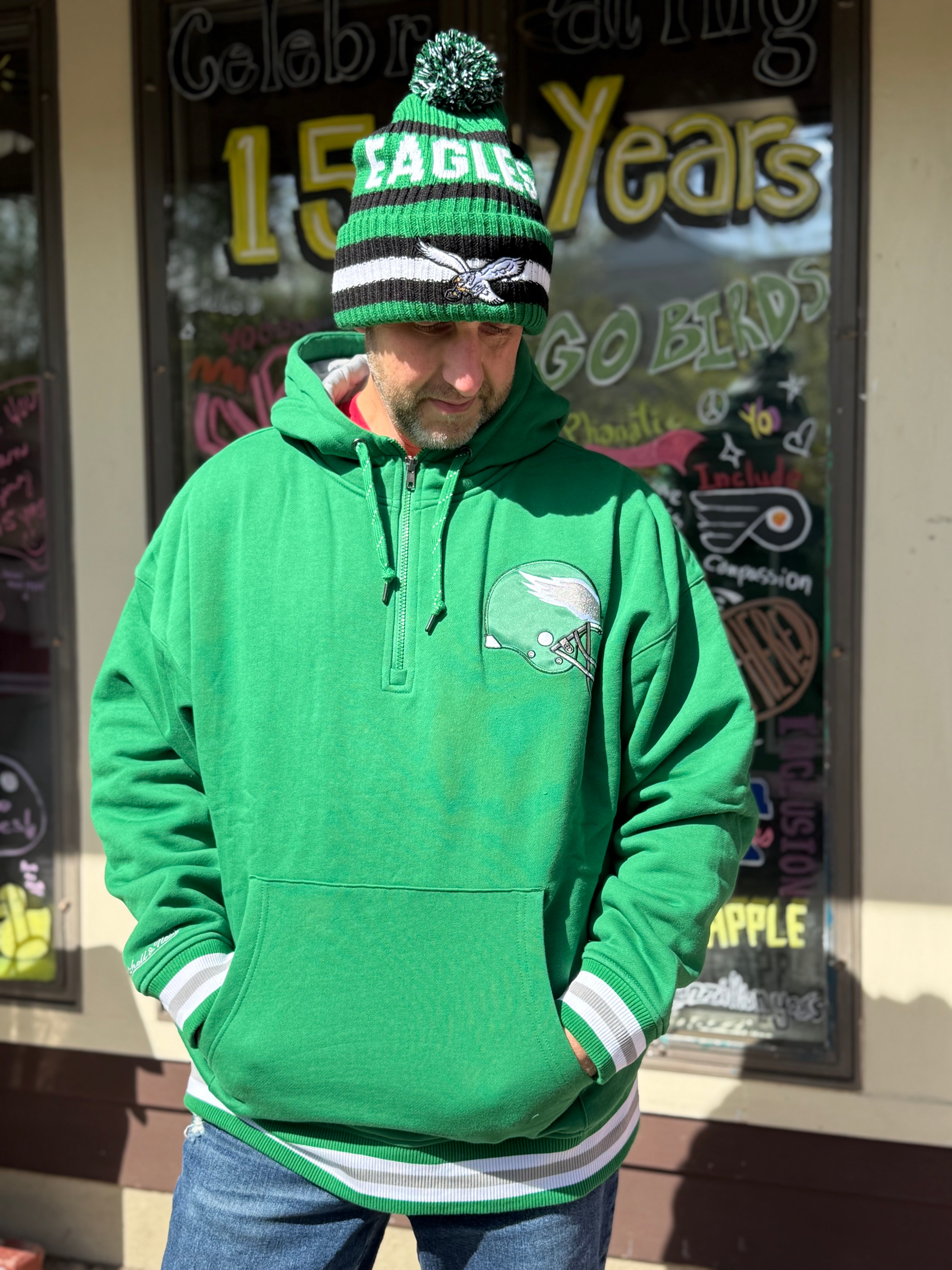 え*れ様 montbell quilting down hoodie green Eagles Throw It Back Quilted Fleece Hoodie – Monkey's Uncle