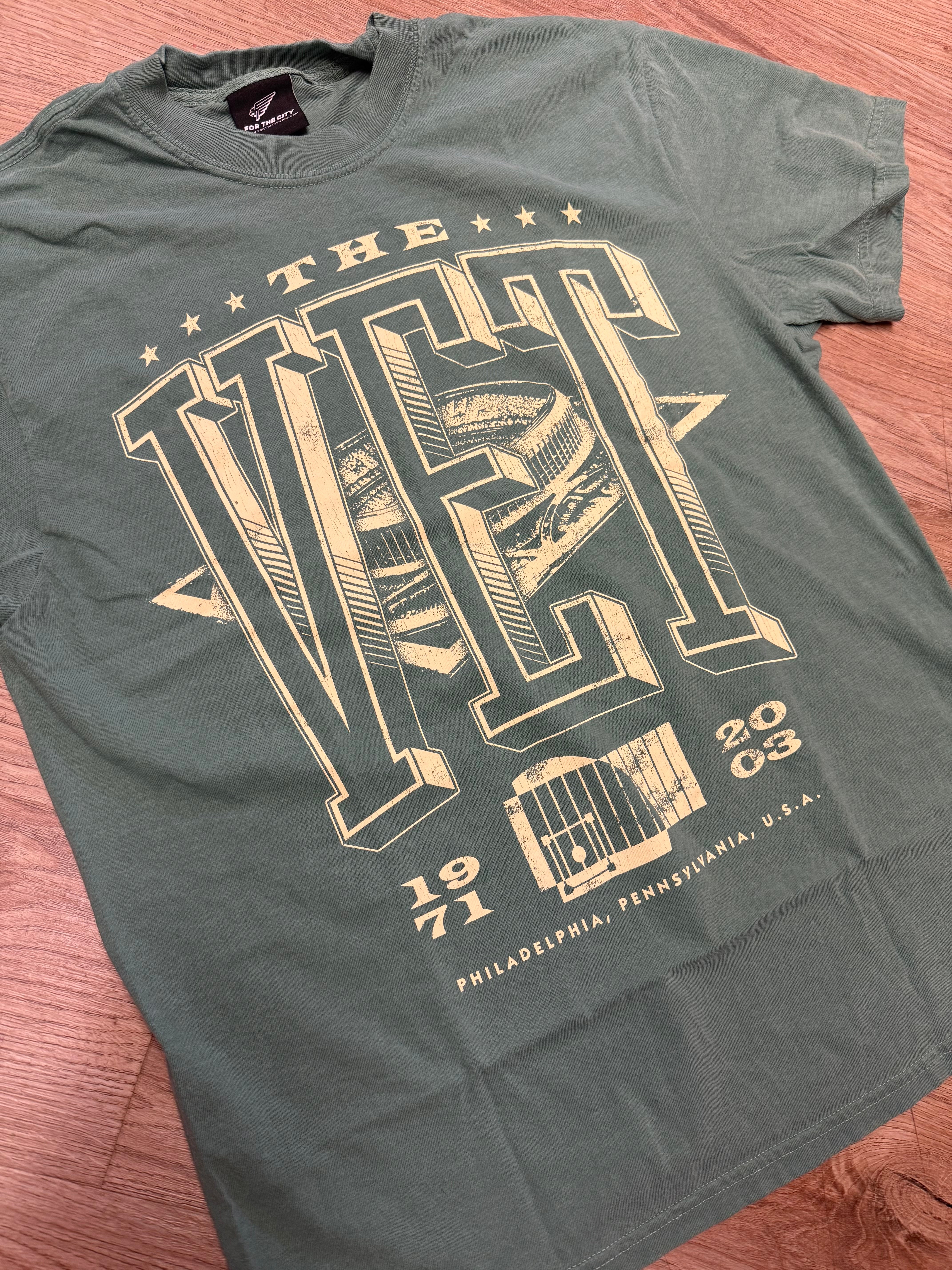 The Vet - Veterans Stadium Washed Green Tee