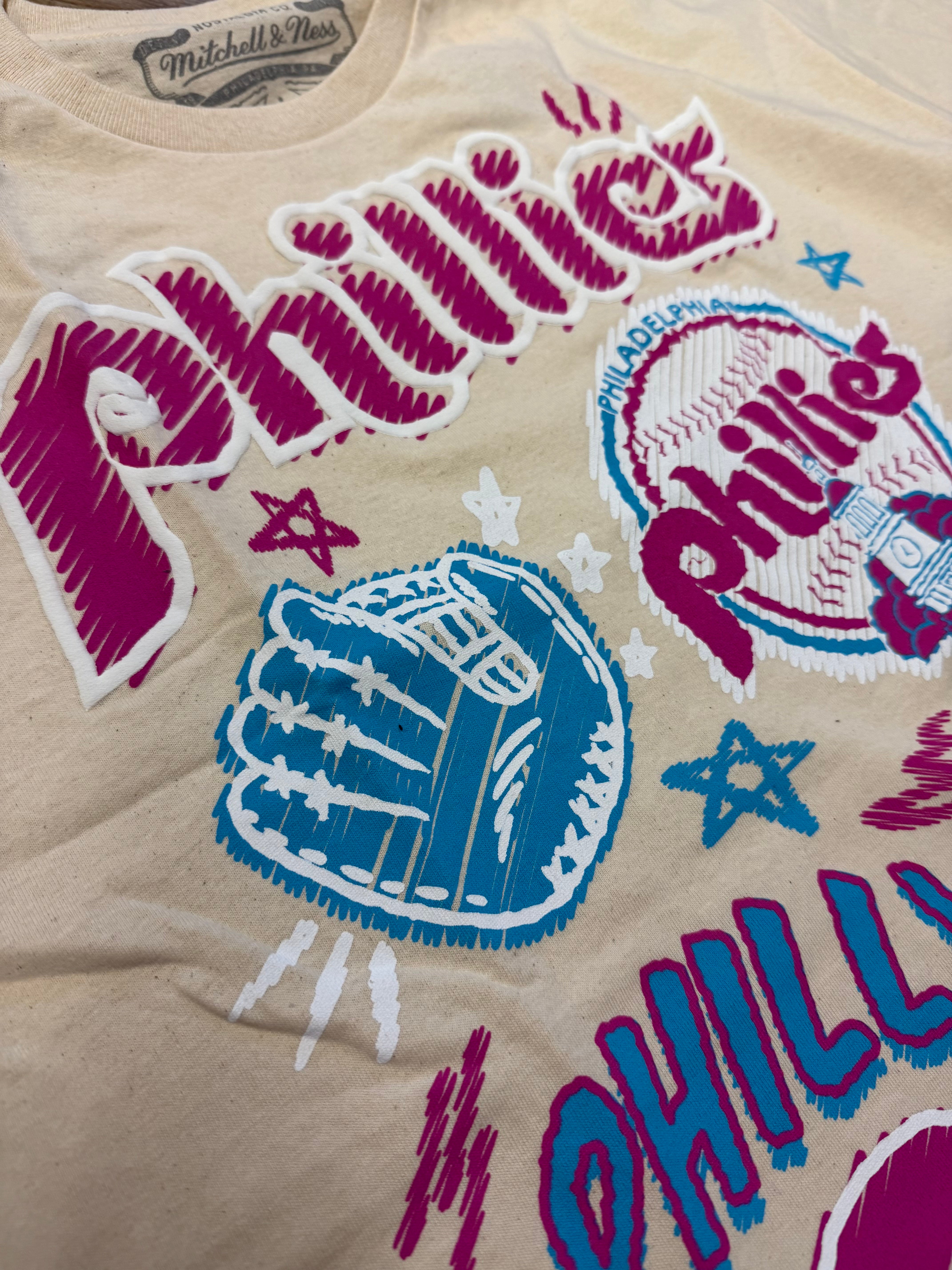 Phillies Sketched Out Classic Throwback Tee