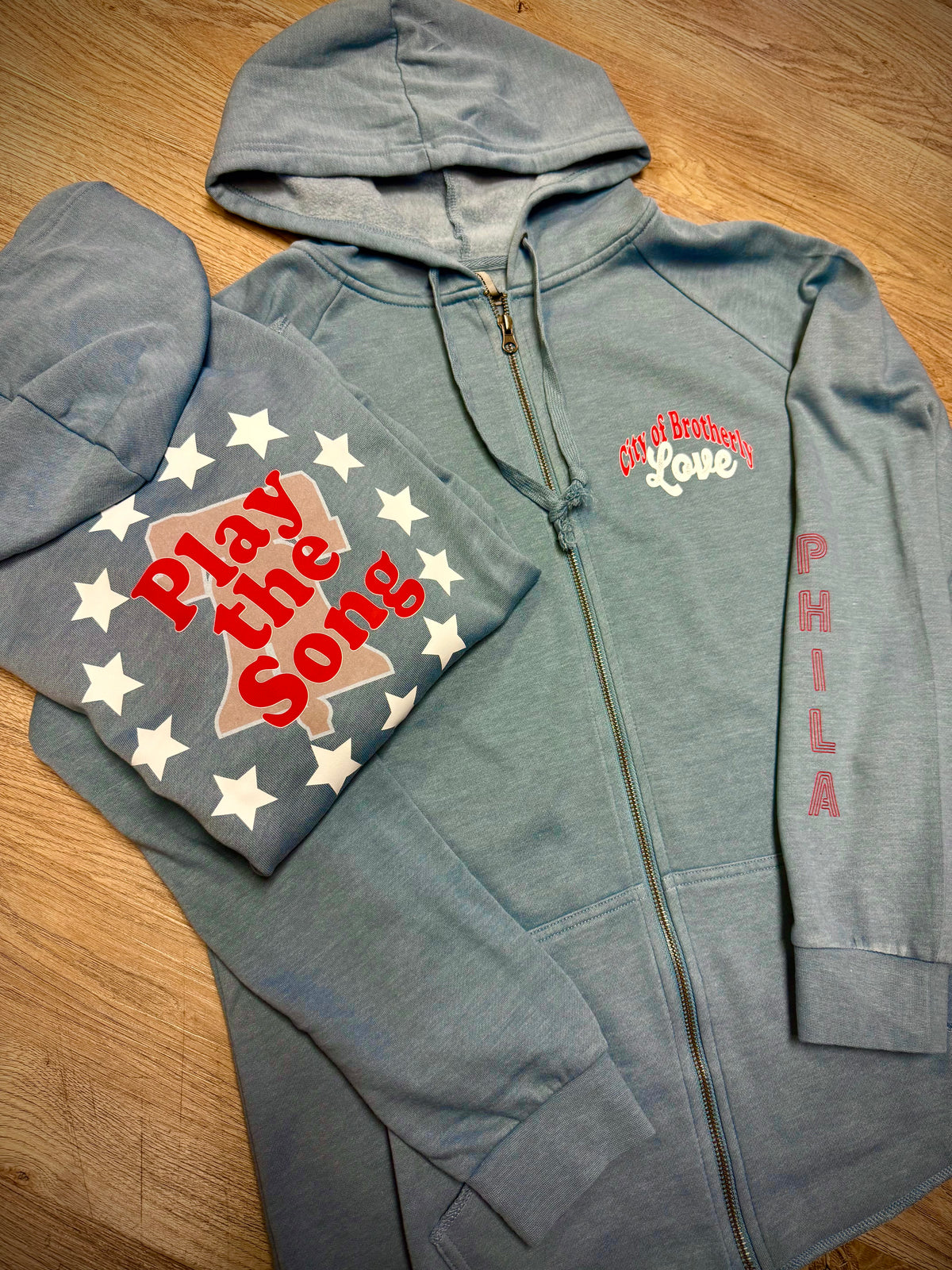 Ladies City of Brotherly Love Full Zip Hoodie