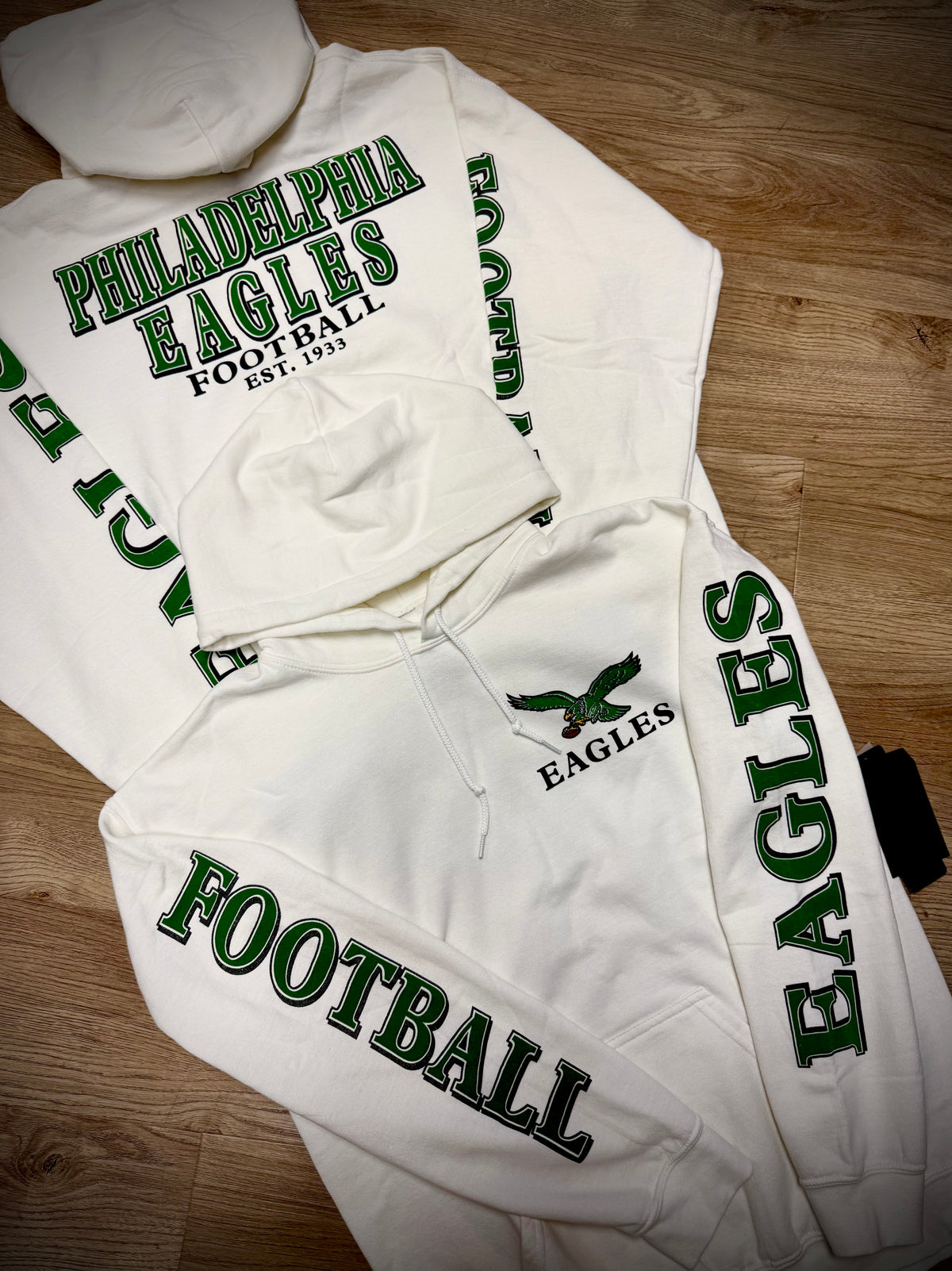 Philadelphia Eagles White Foundations Hoodie