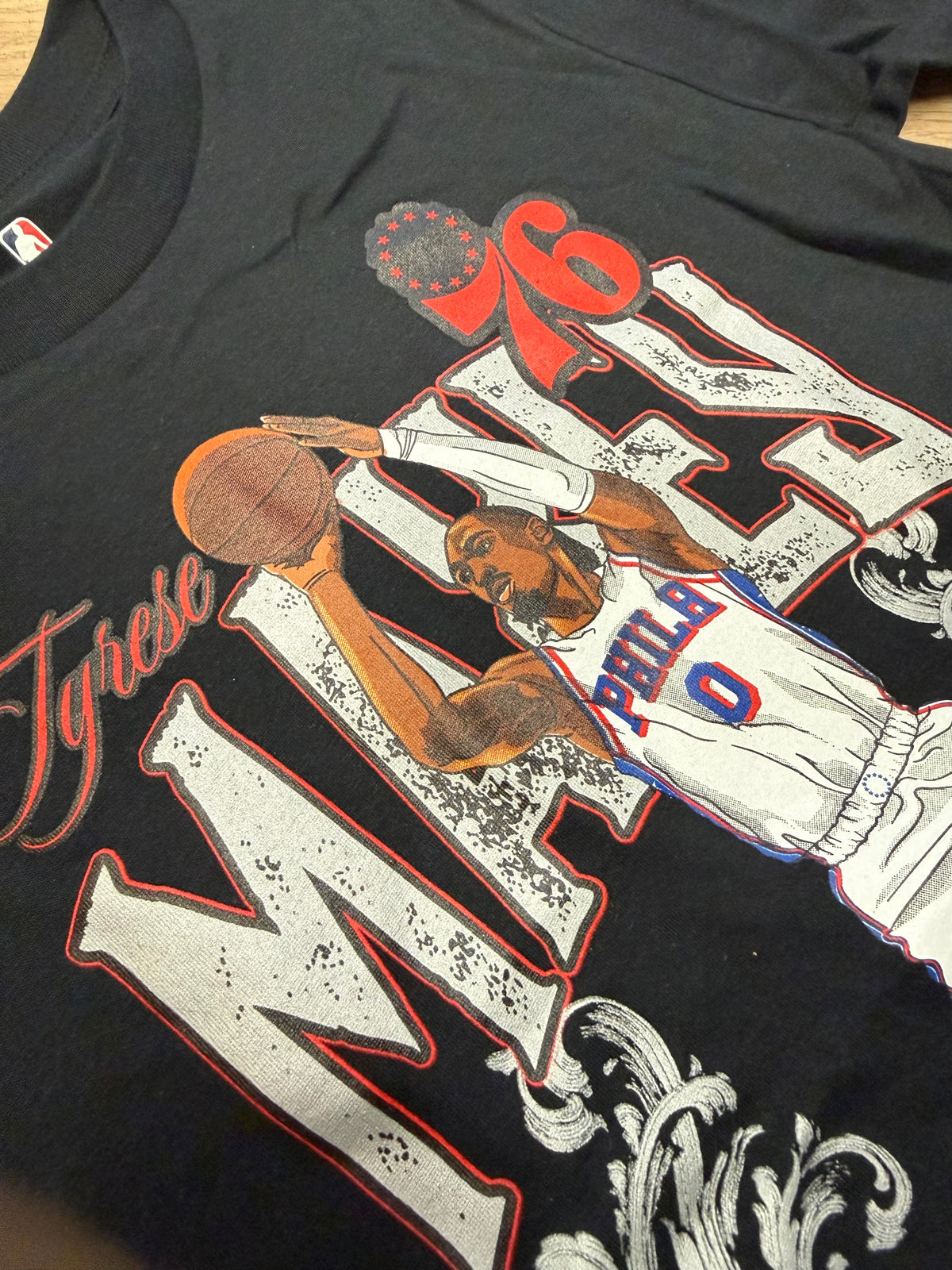 Kids Tyrese Maxey Sixers Silver Lining Tee