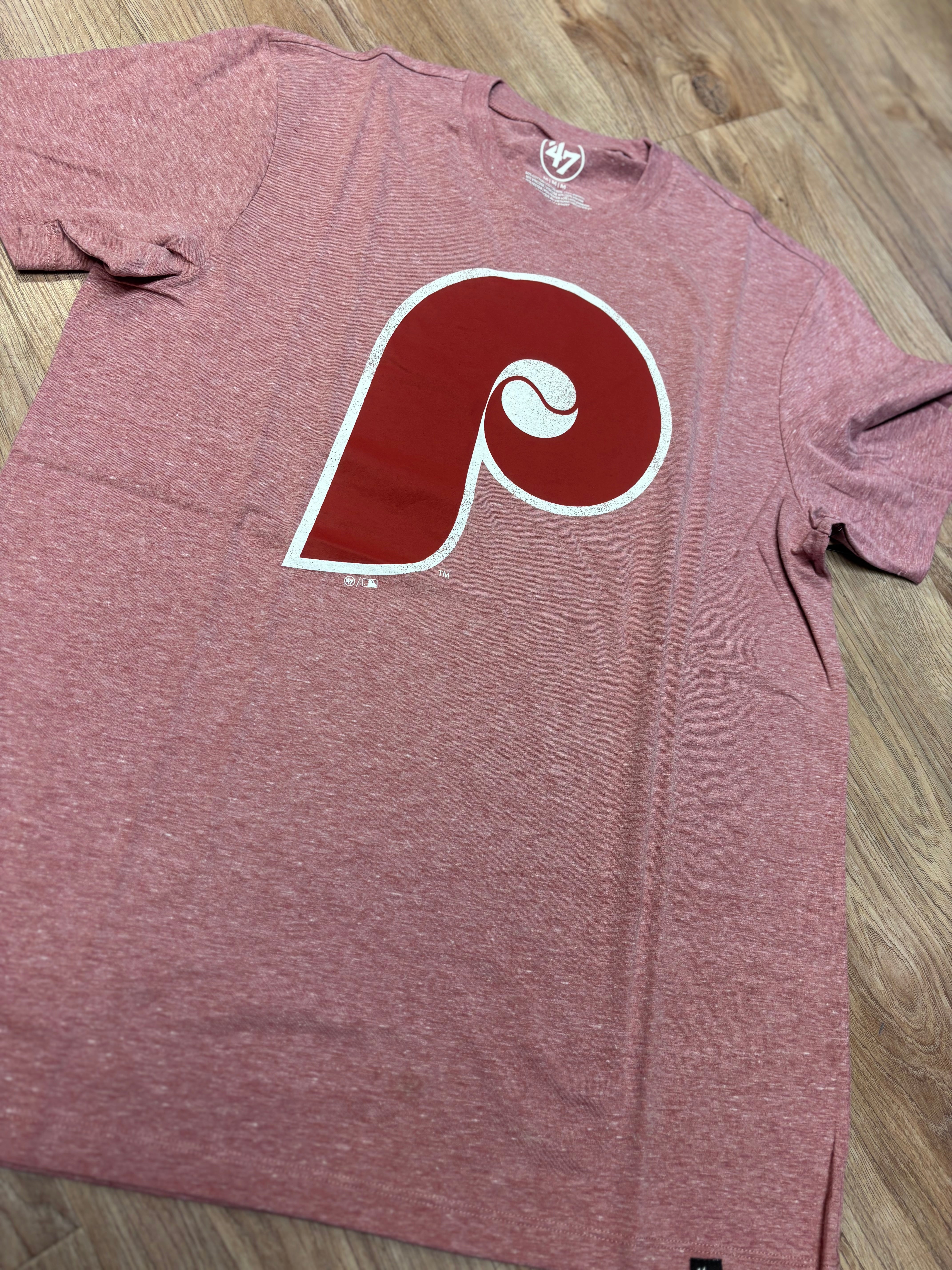 Phillies Cooperstown maroon imprint tee