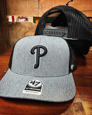 Phillies Charcoal Carbon trucker