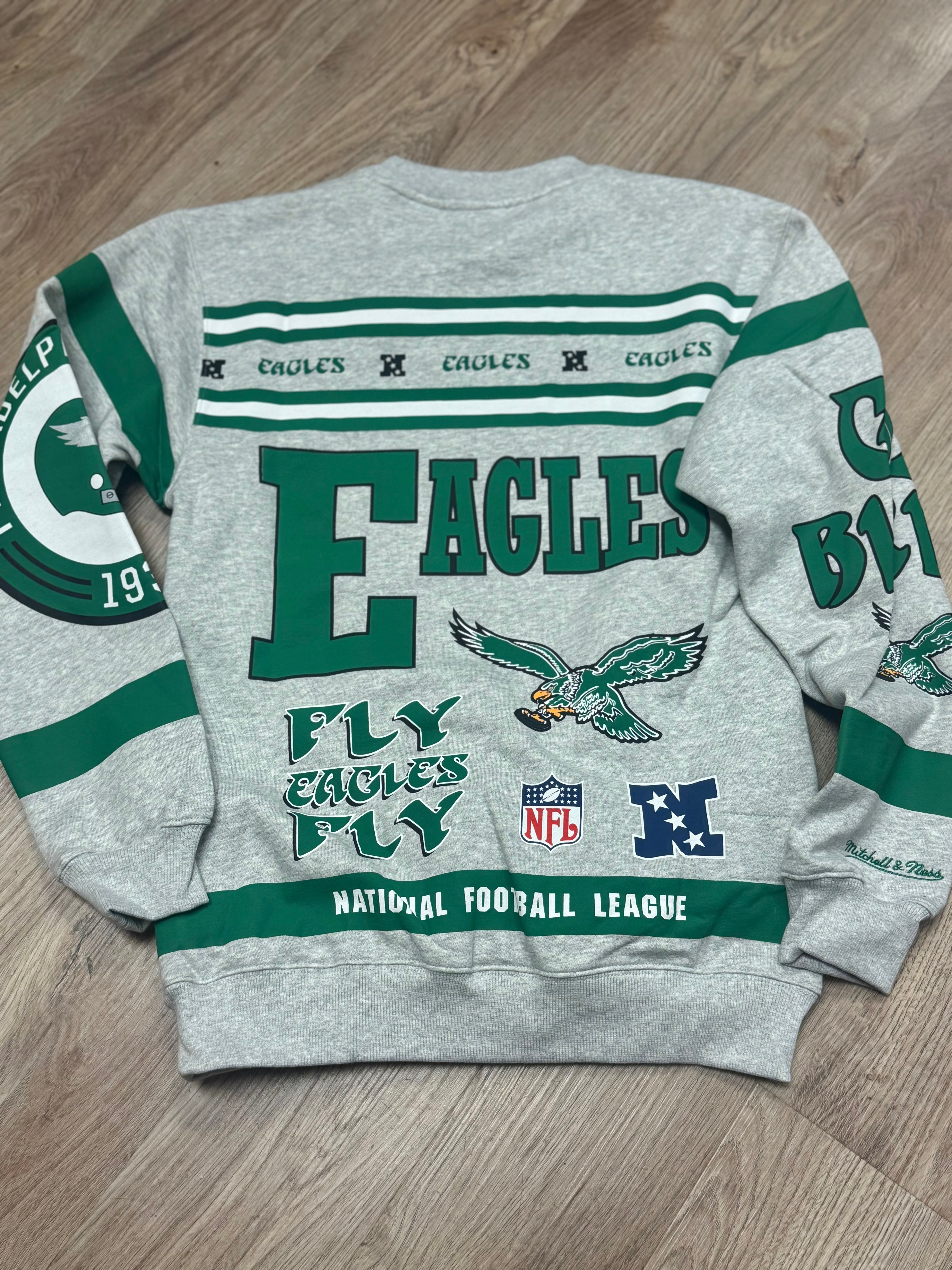 Philadelphia Eagles All Over Print Crew Sweatshirt