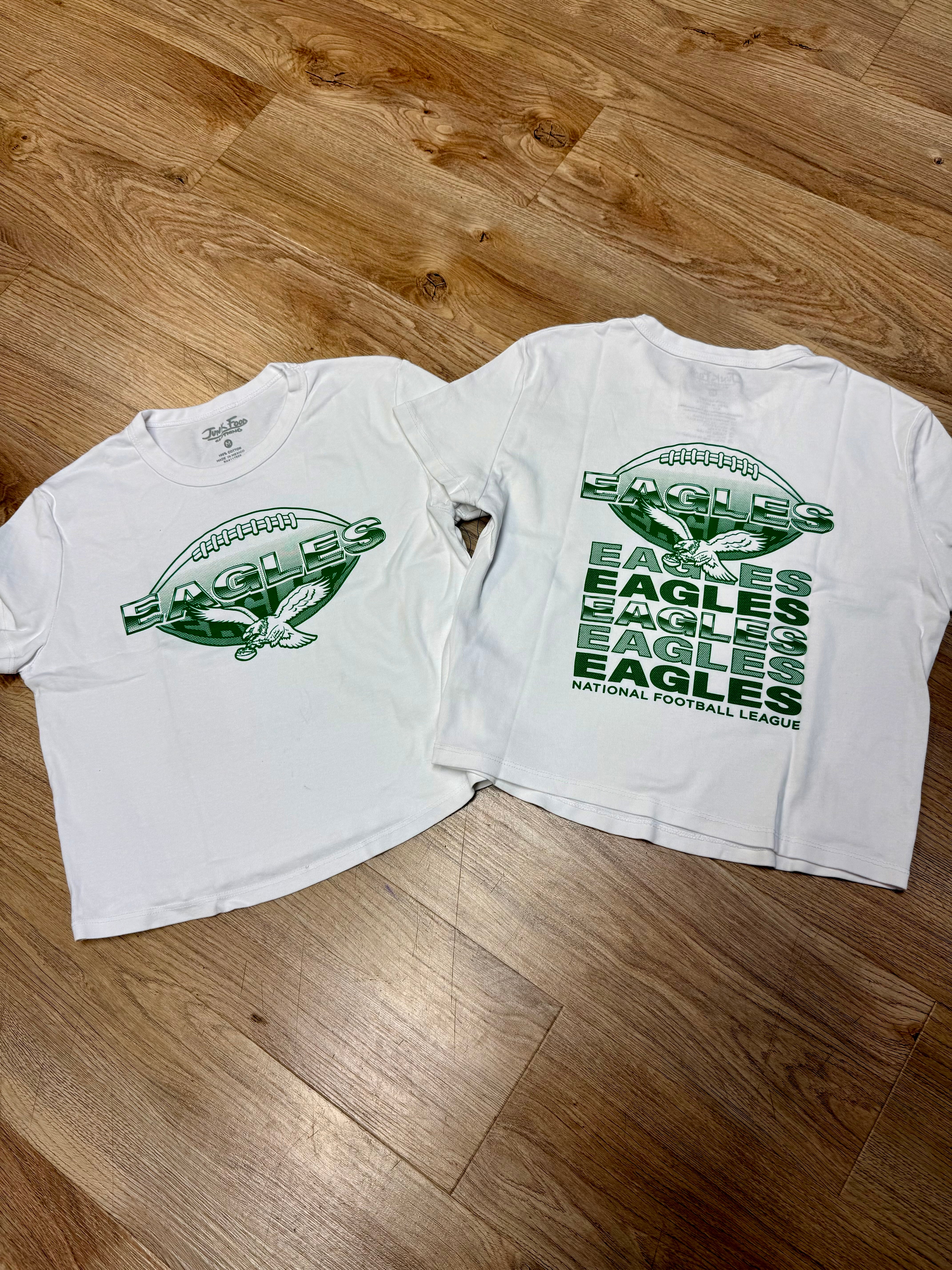 Eagles women’s throwback baby doll tee