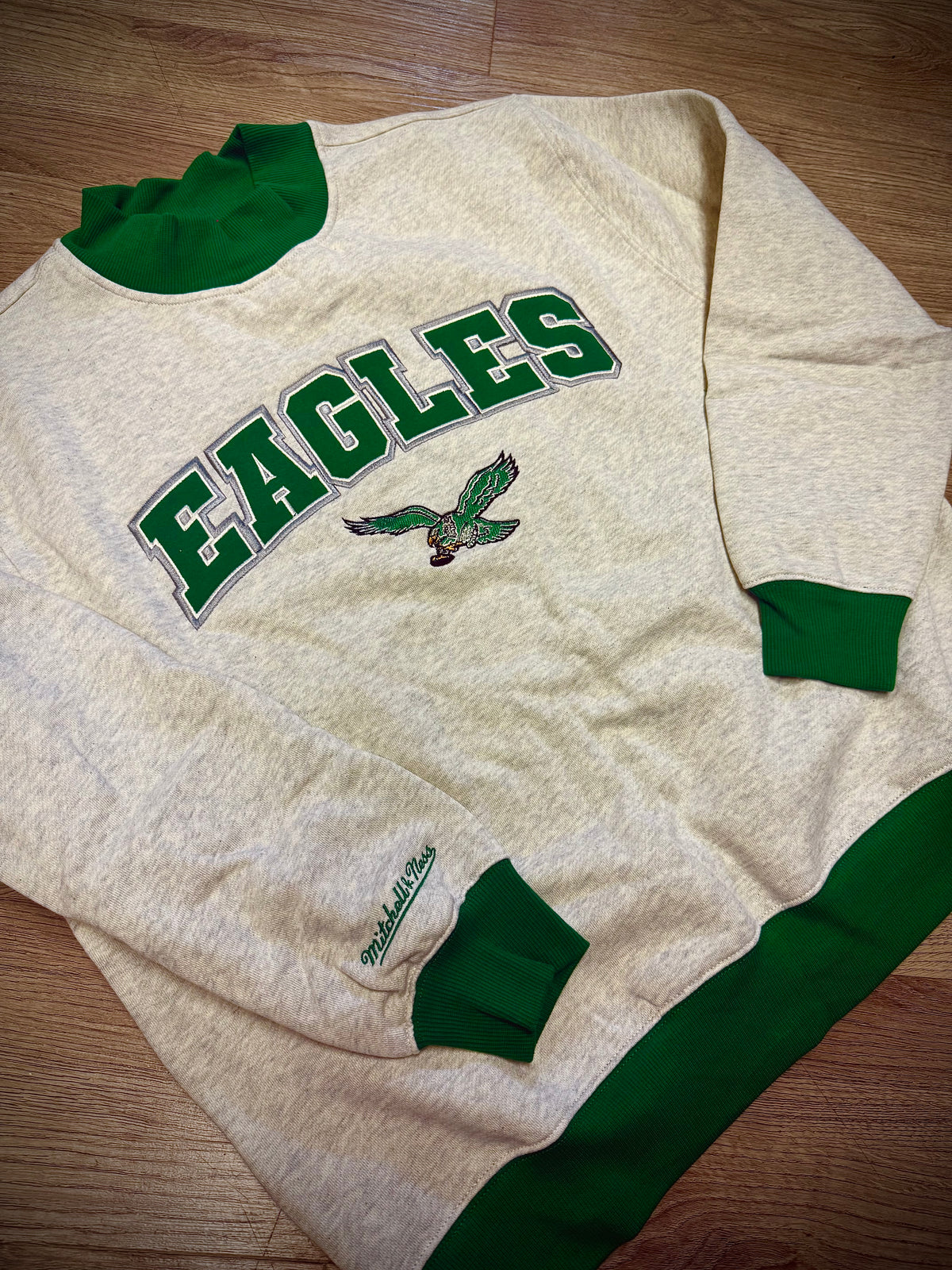 Ladies Philadelphia Eagles Ribbed Mock Neck