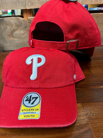 Kids Phillies Red Clean Up hat