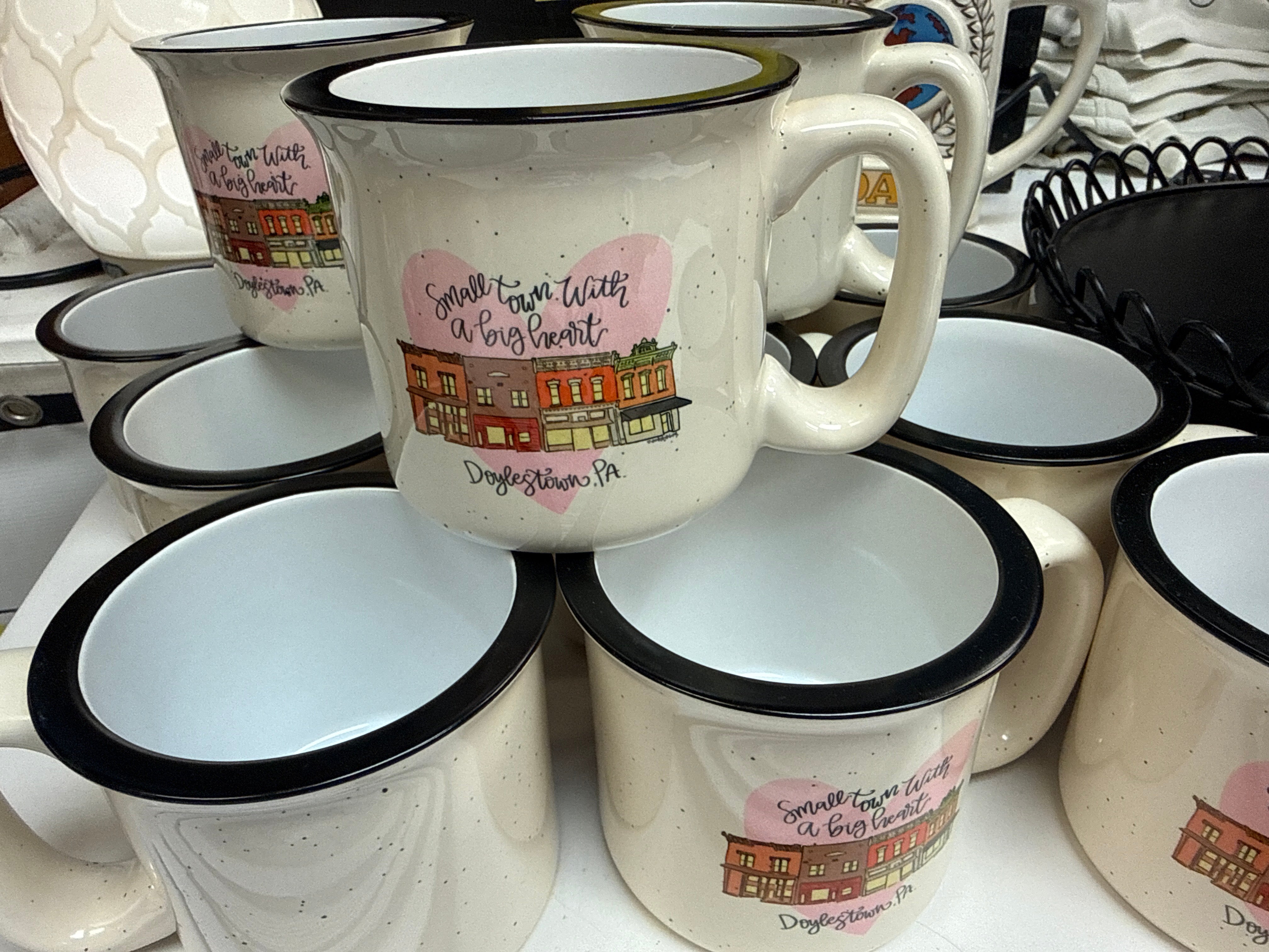DOYLESTOWN Smallest town with big heart ceramic mug