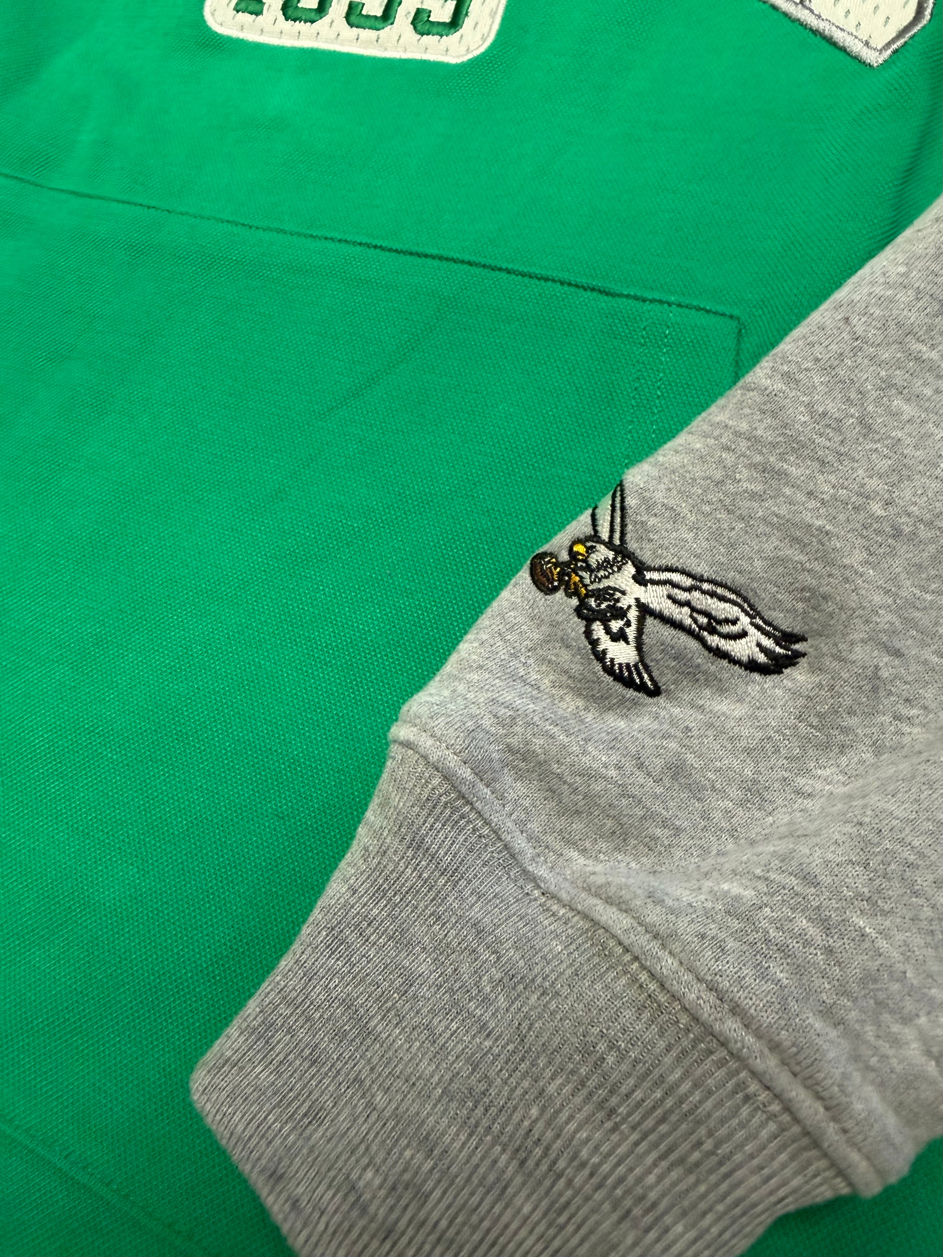 Eagles Throwback Kelly Green Bridge Pass Training Hoodie