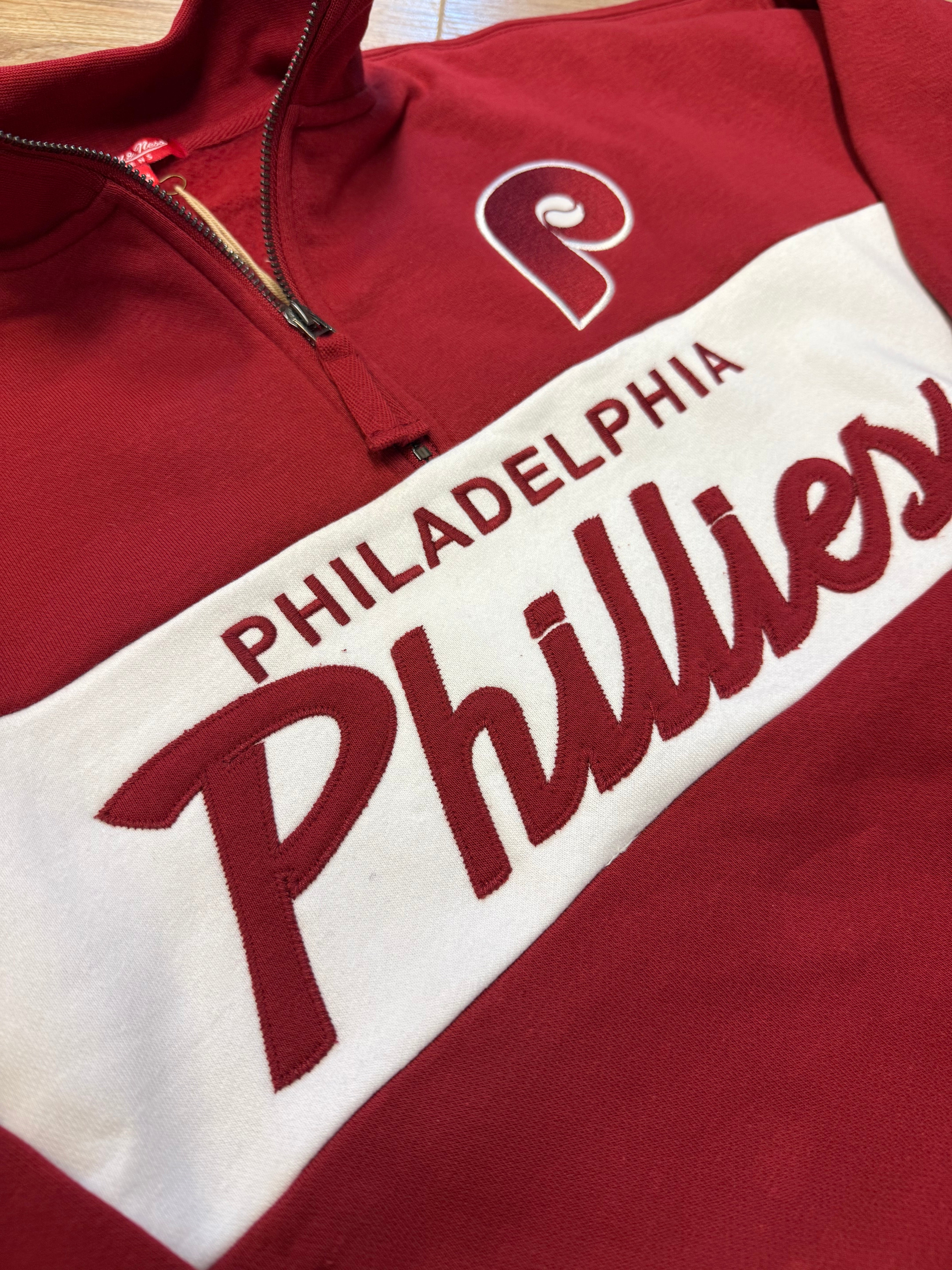 Ladies Phillies Head Coach 1/4 Zip Pullover