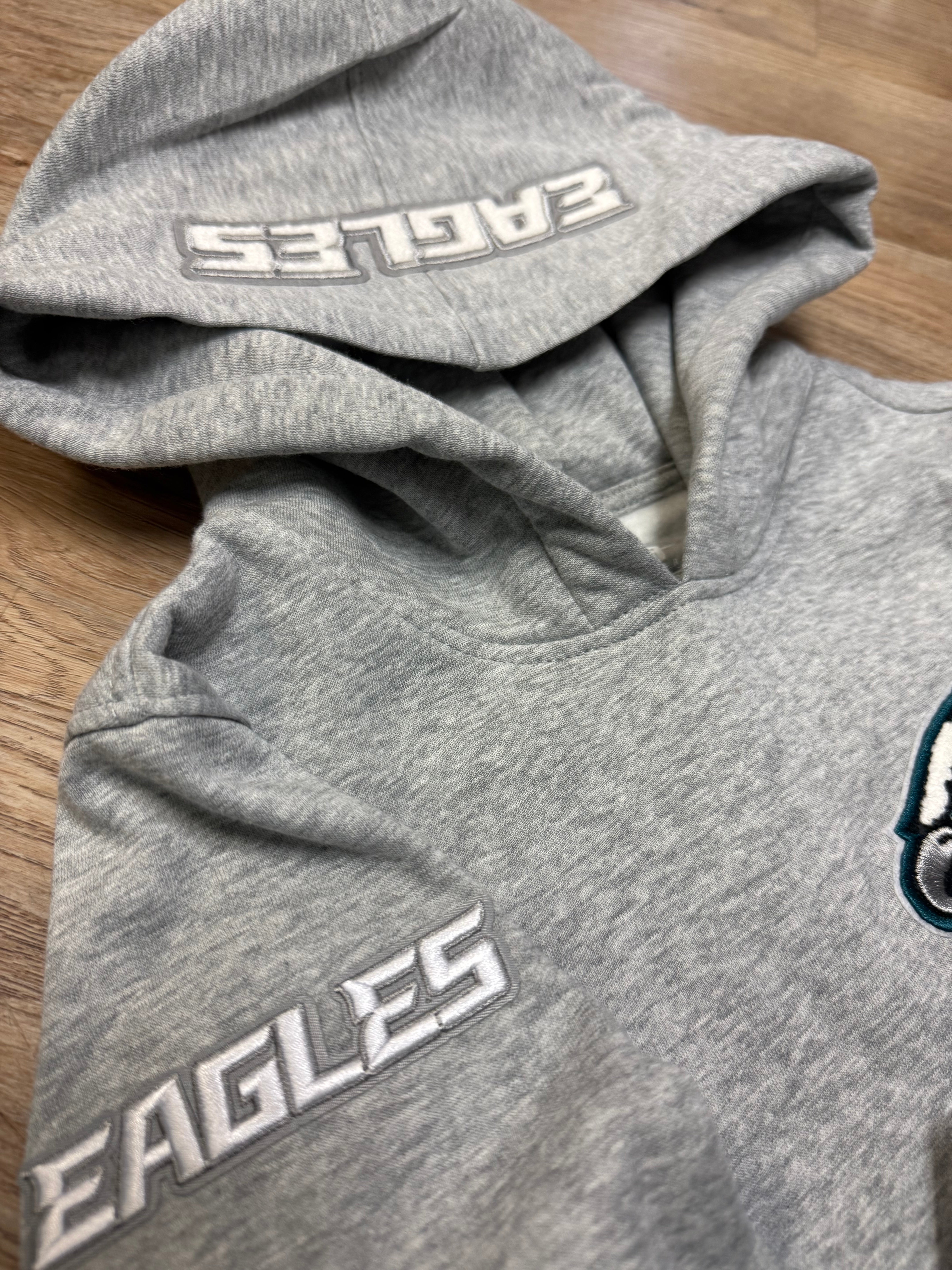 Eagles Kids Heather Grey Pull Over hoody