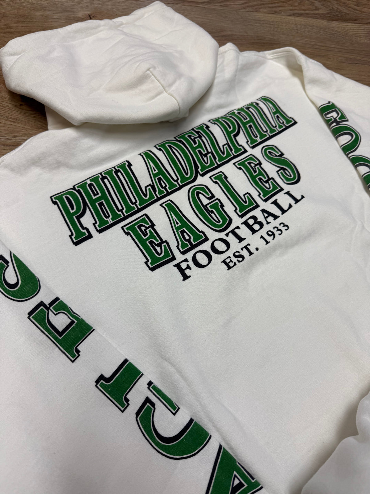 Philadelphia Eagles White Foundations Hoodie