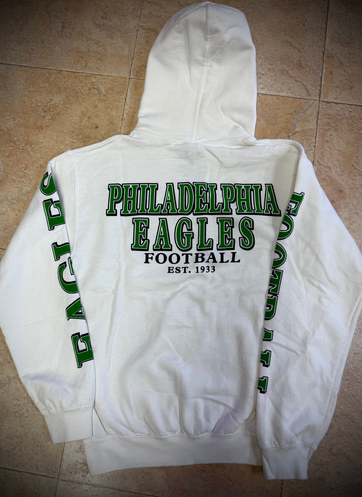 Philadelphia Eagles White Foundations Hoodie