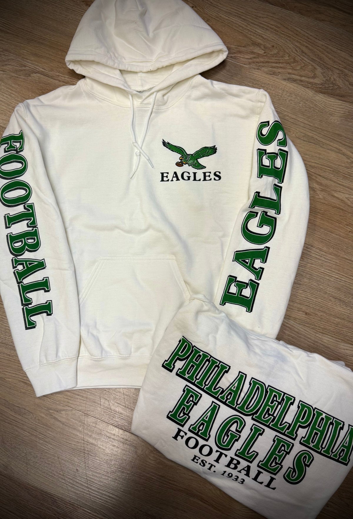 Philadelphia Eagles White Foundations Hoodie