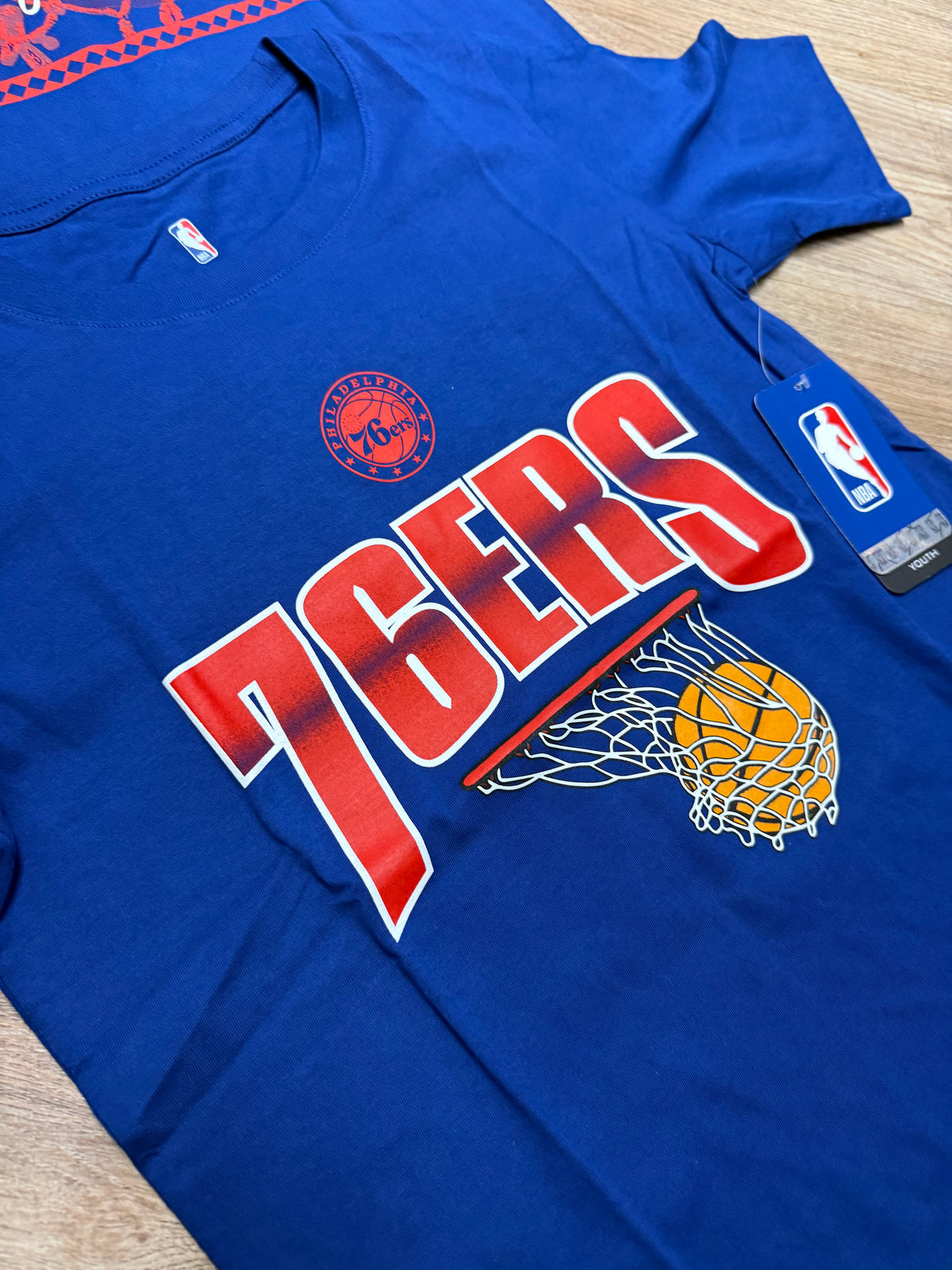 Kids Sixers Replay Royal Tee