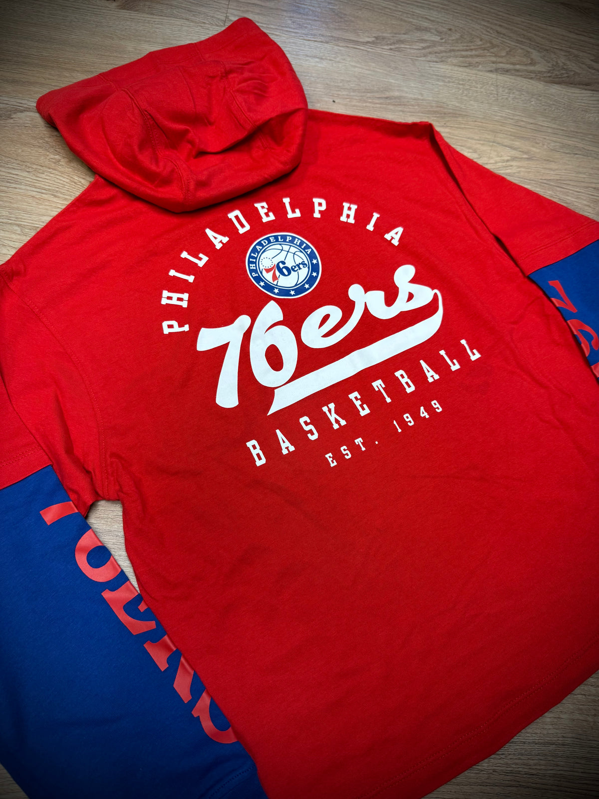 Kids Sixers Double Nickel Lightweight Hoodie