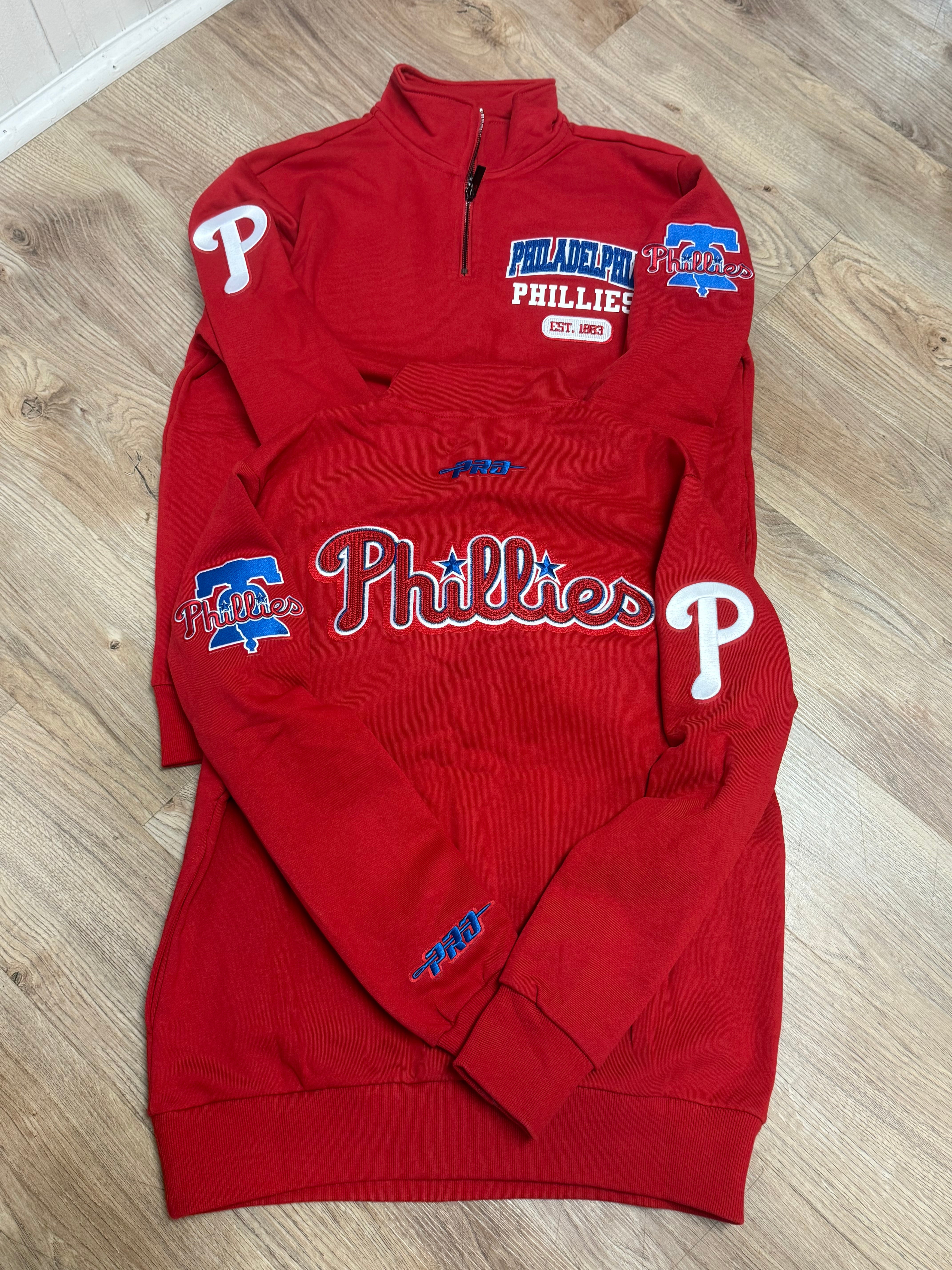 Phillies City Arch Embroidered 1/4 Zip Fleece