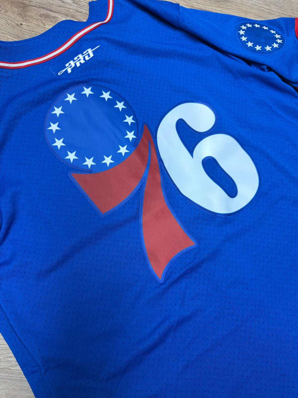 Lebron James Sixers Throwback Mesh Baseball Jersey