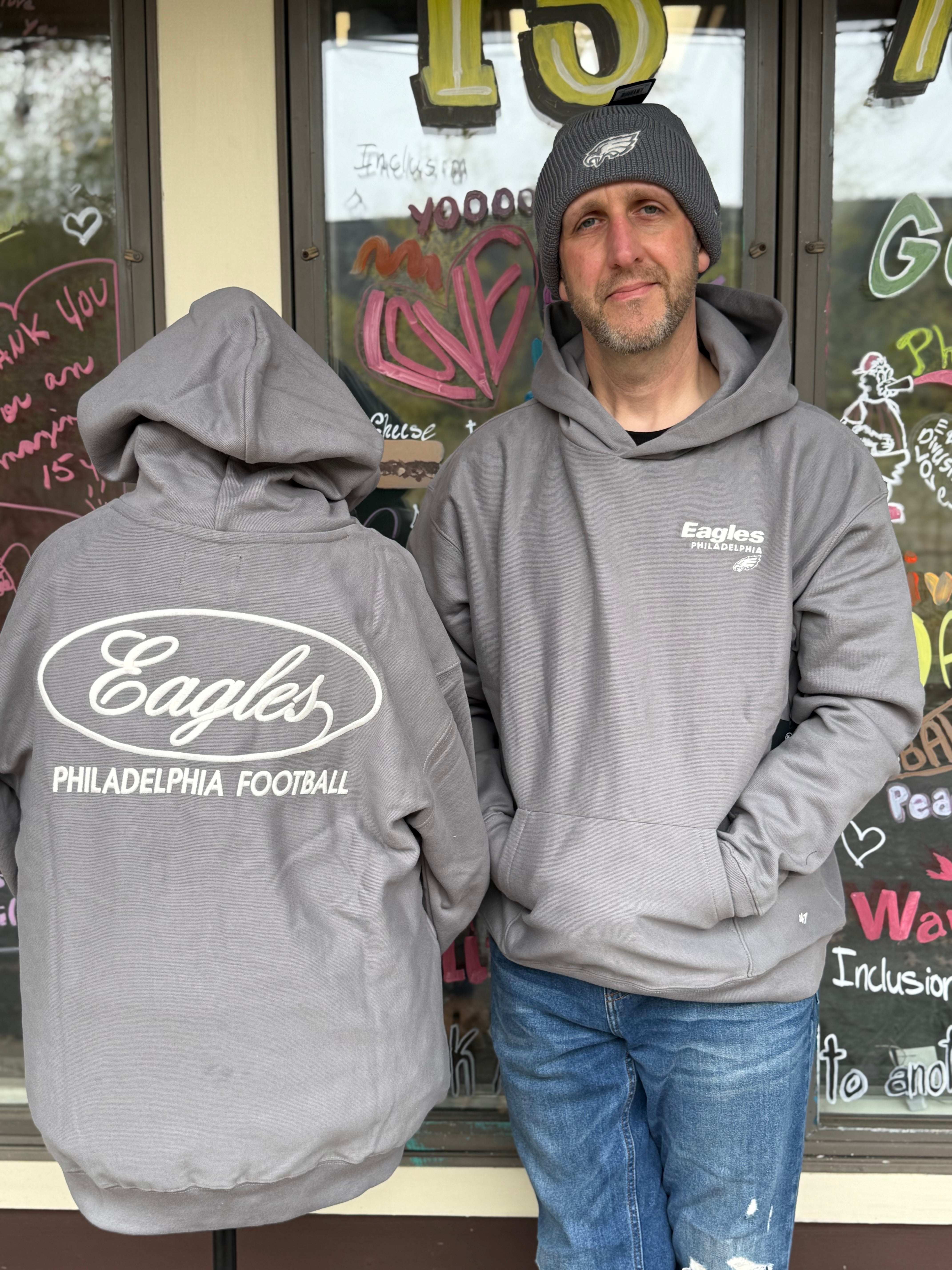 Eagles Wolf Grey Triple Double Foundation Hoodie