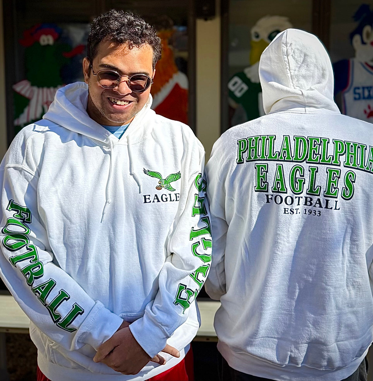Philadelphia Eagles White Foundations Hoodie