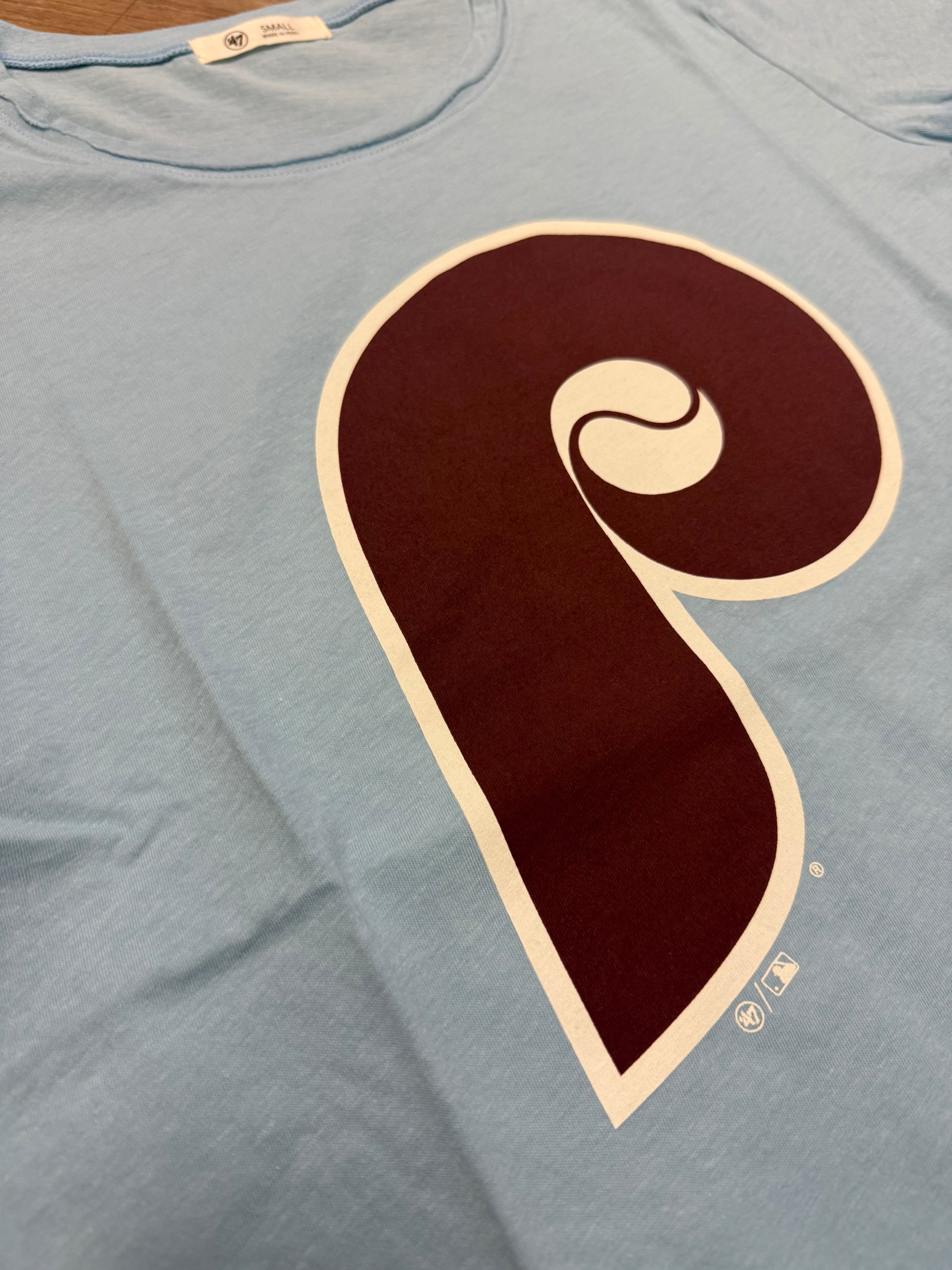 Ladies Phillies Cooperstown Gulf Blue Frankie Tee