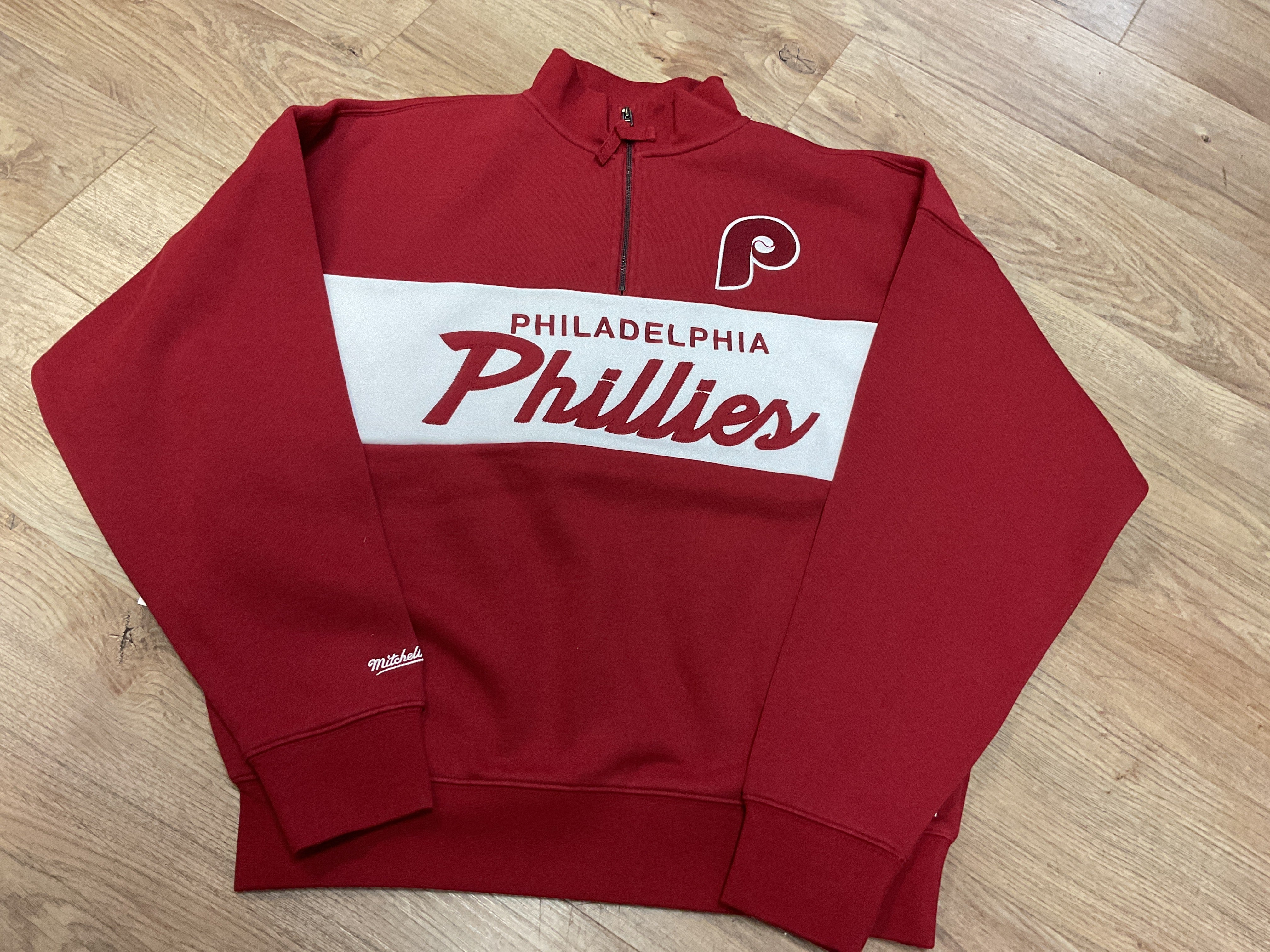 Ladies Phillies Head Coach 1/4 Zip Pullover