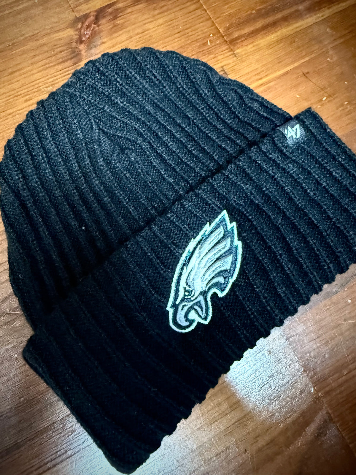 Eagles Black Harbor Cuff Knit Beanie Hat