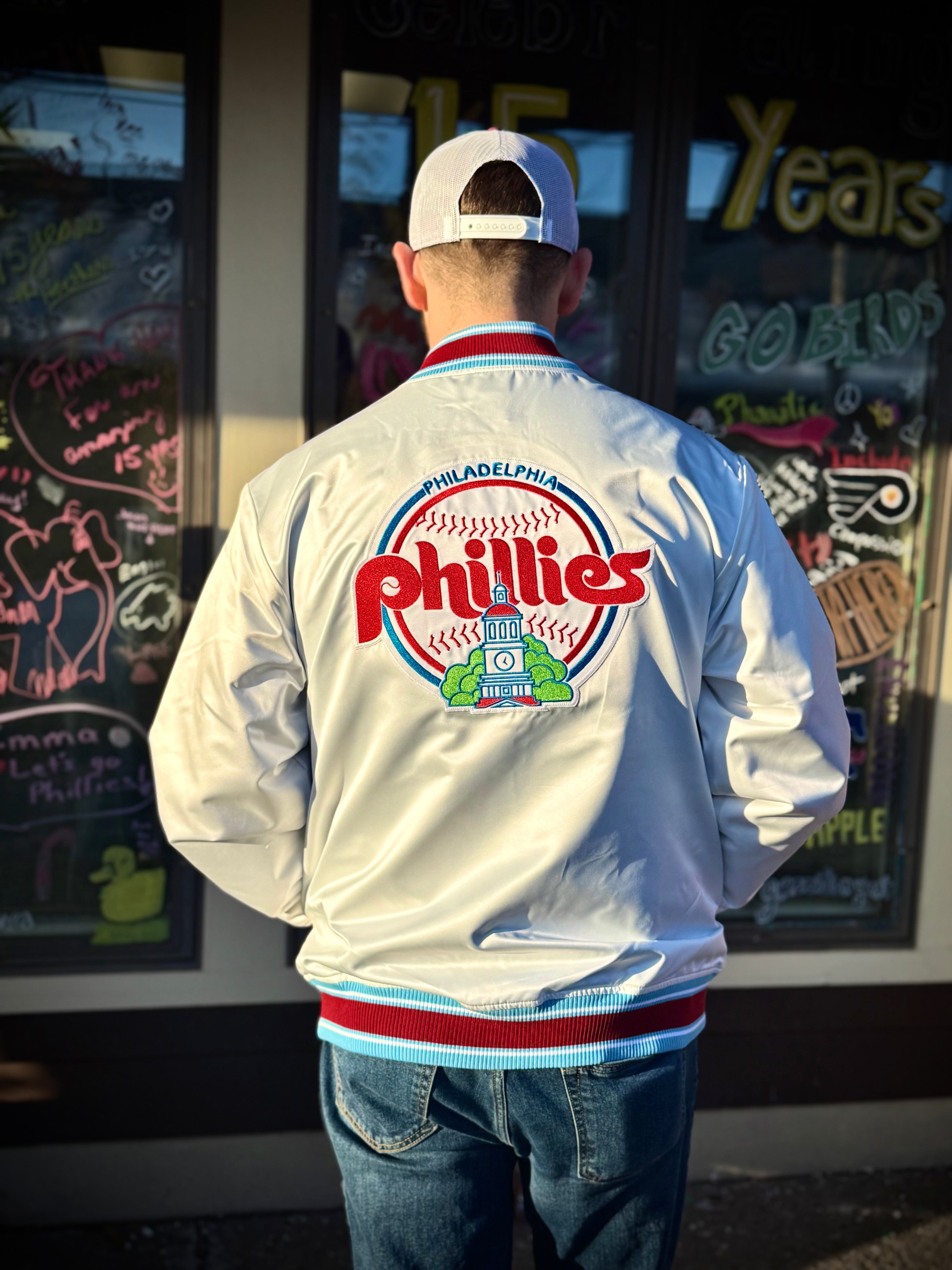 Phillies Throwback Reversible Satin Jacket