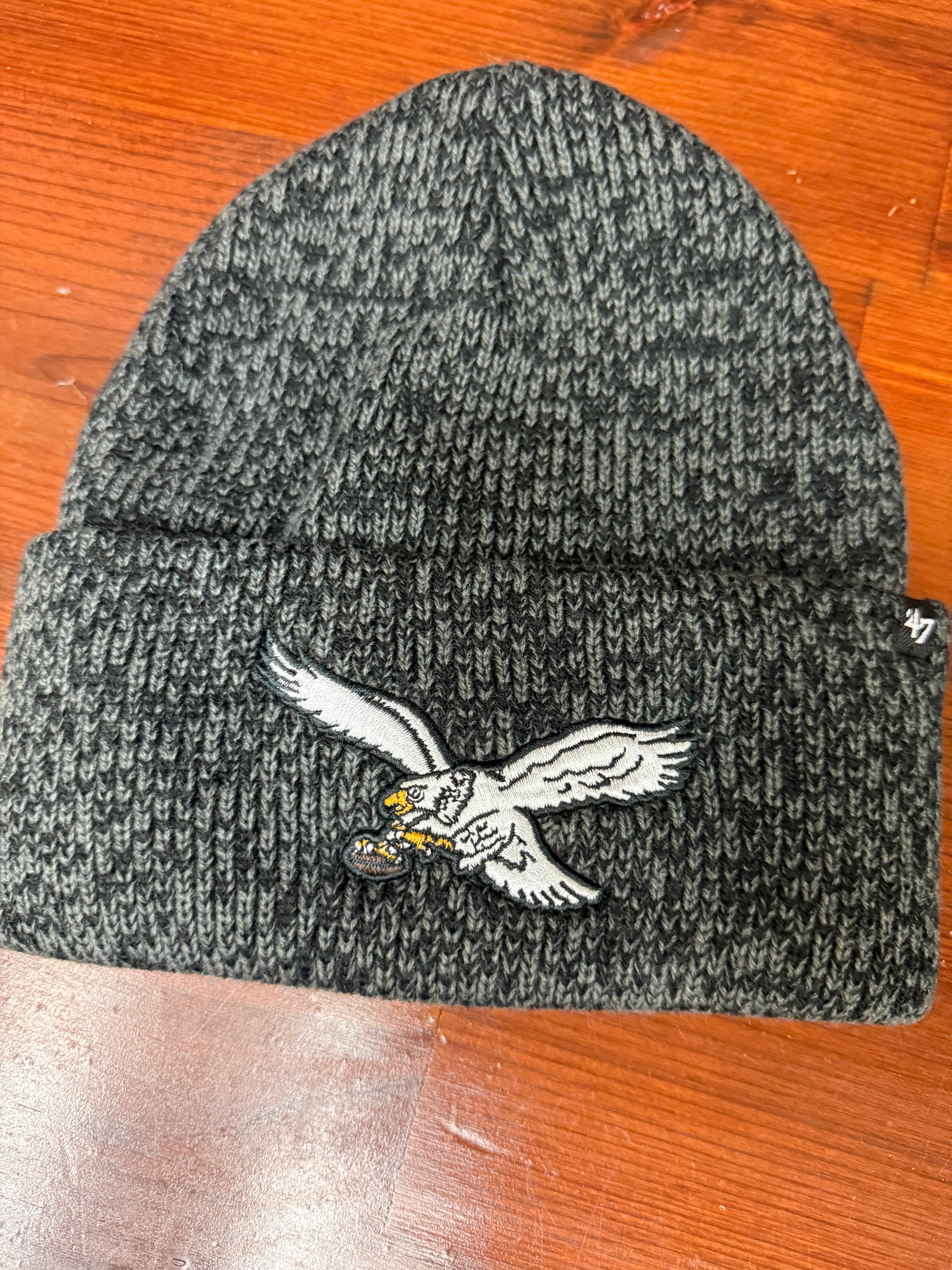 Eagles Historic Black Brain Freeze Cuff Knit