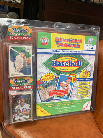 Baseball Card Educational Workbook