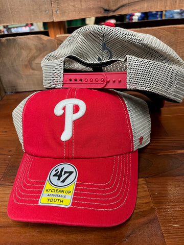 Phillies Kids Red Trawler Cleanup Trucker