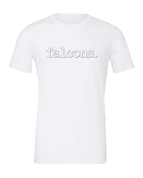 Pennsbury High School Falcons White on White Tee