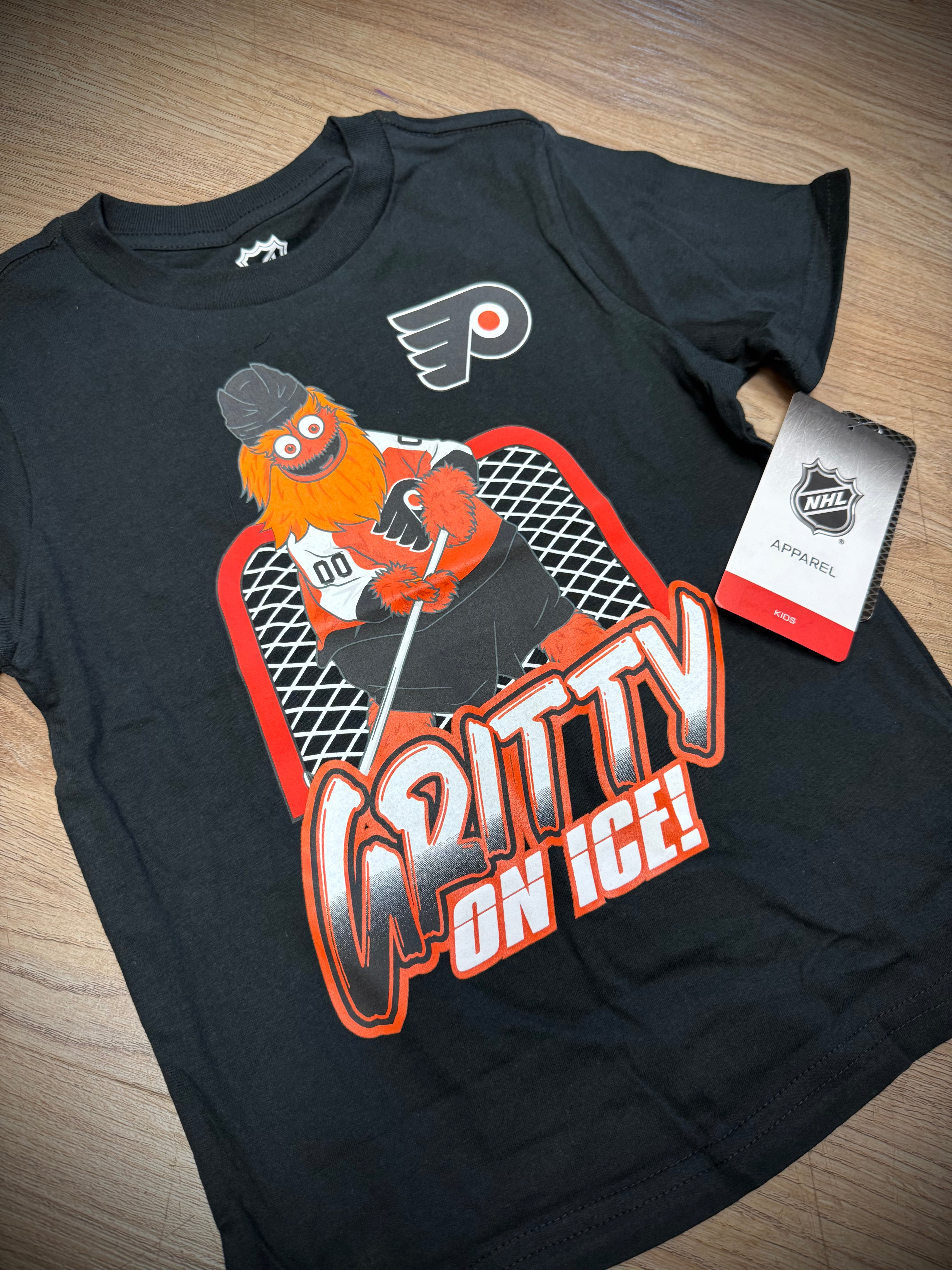 Little Kids Gritty on Ice Flyers Tee