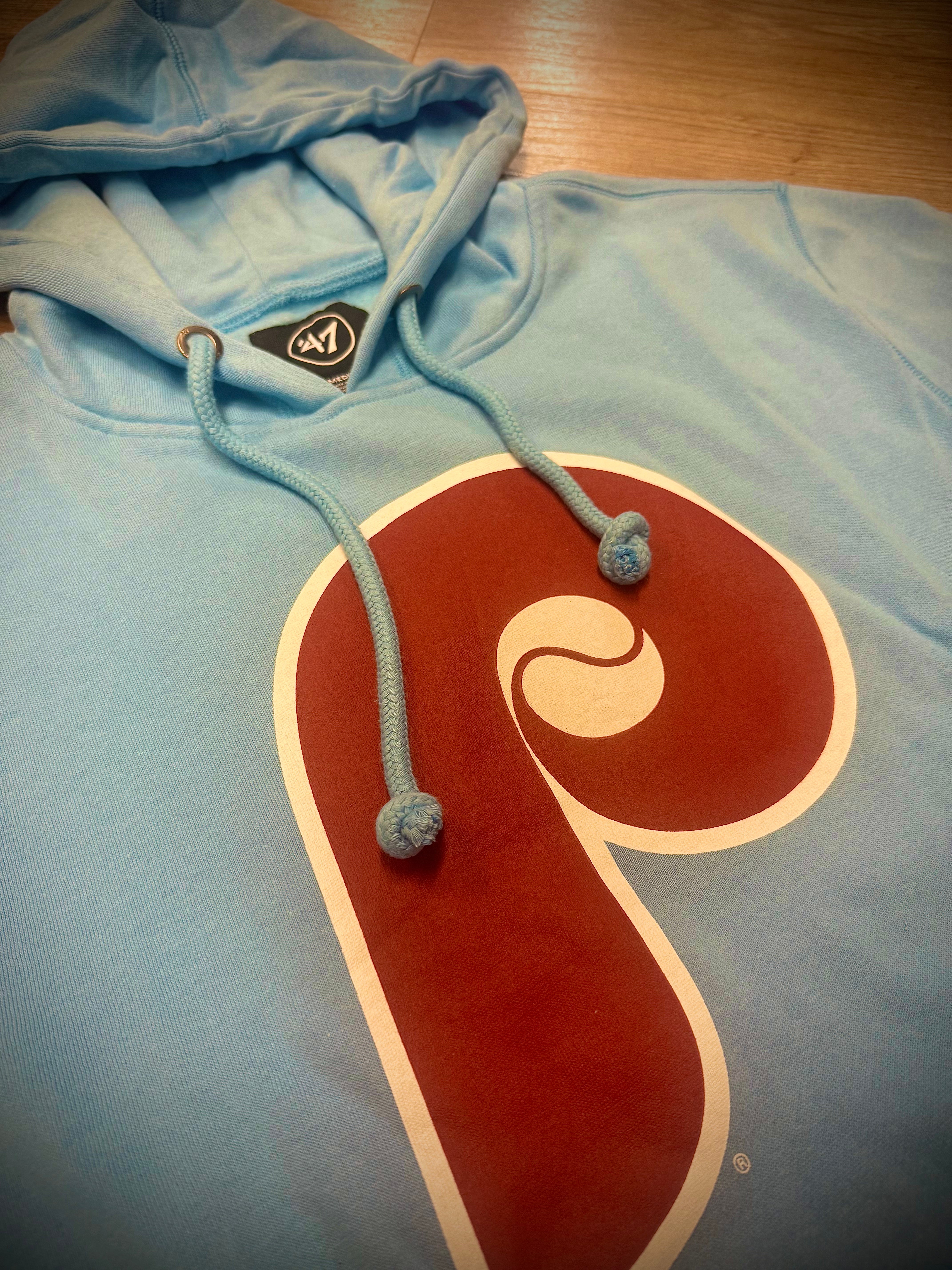 Phillies Throwback Powder Blue Imprint Hoodie