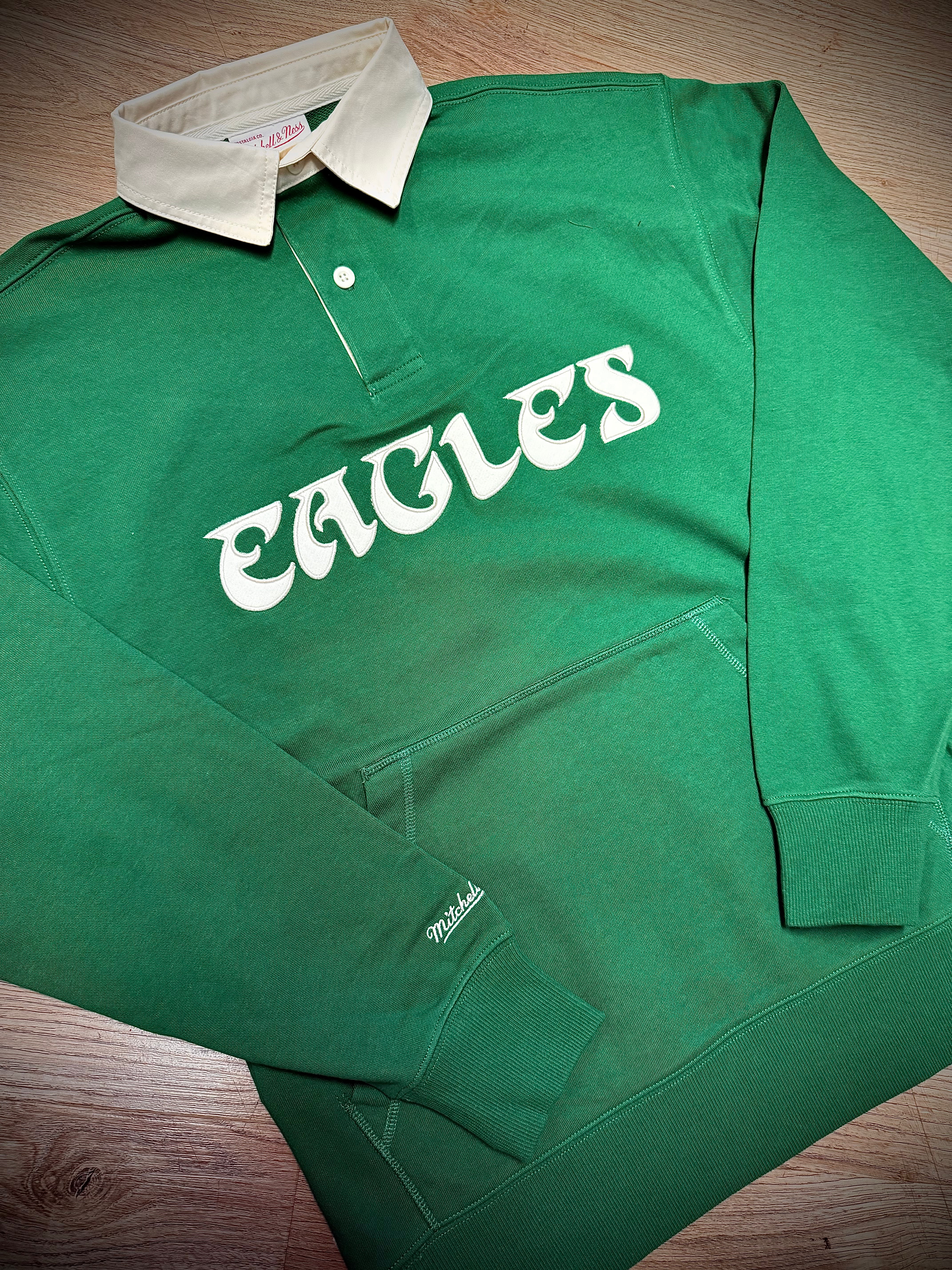 Eagles Retro Roots French Terry Fleece Polo