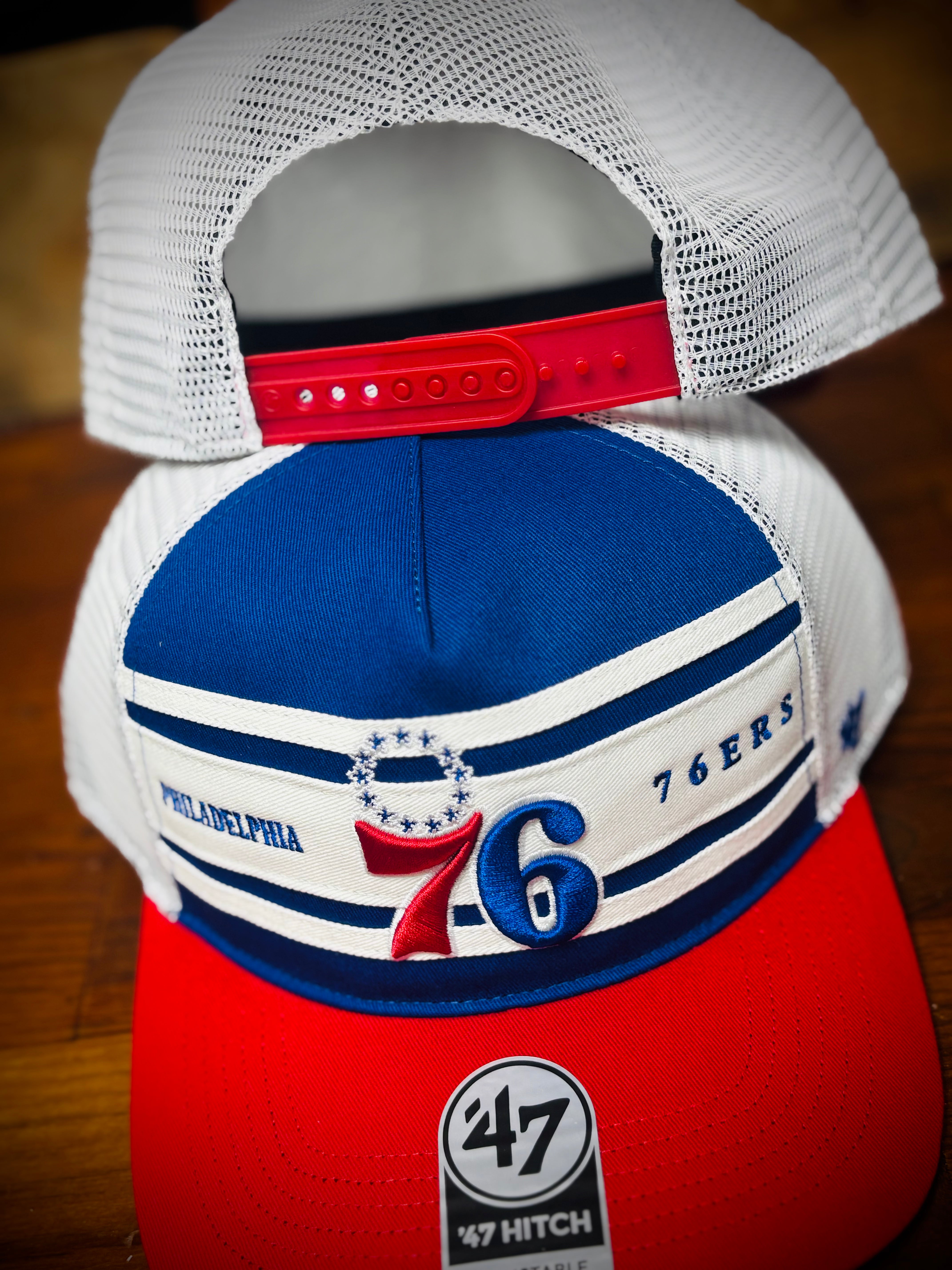 PhilA 76ers Double Header Striped Hitch