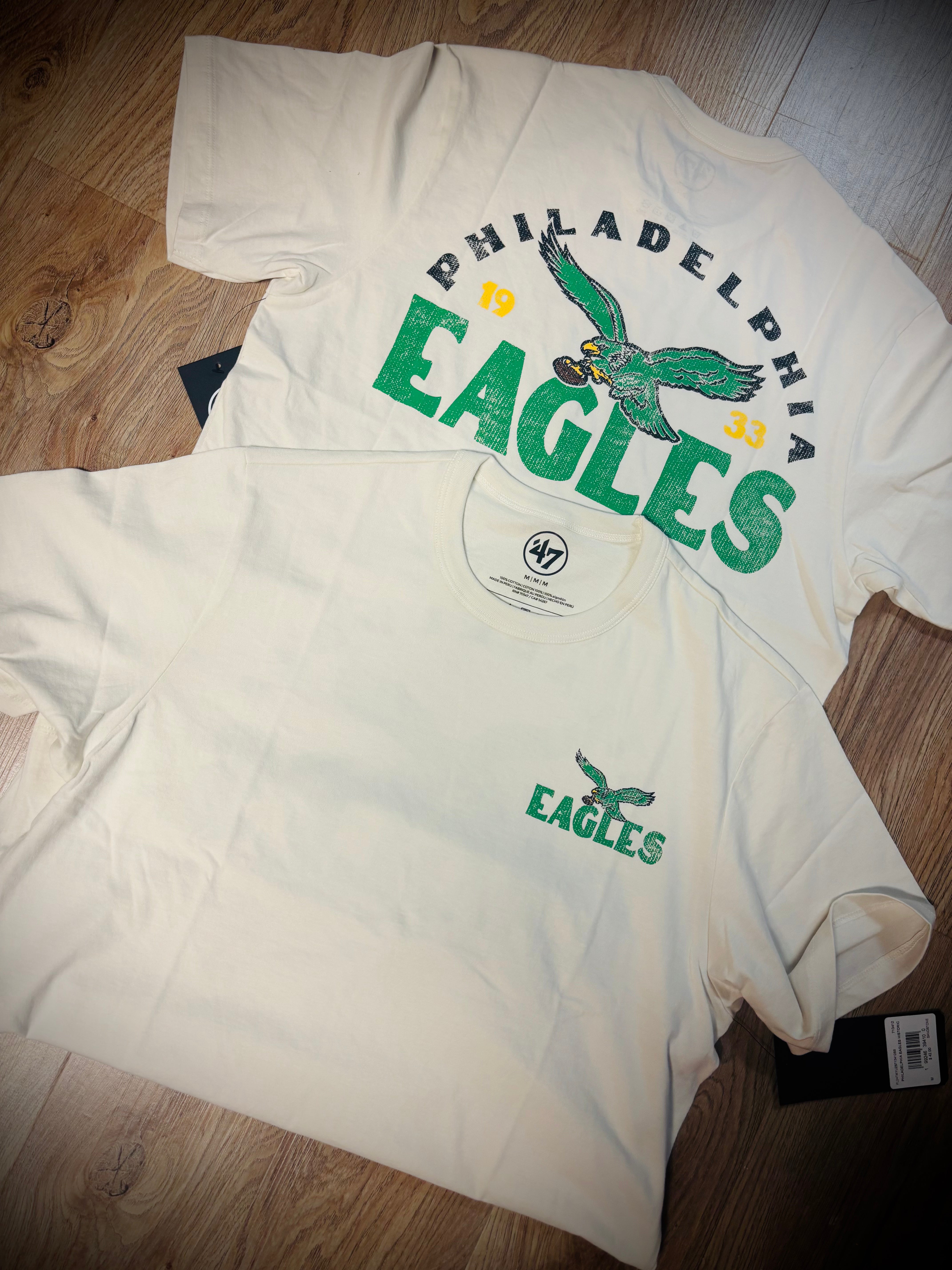 Eagles Historic Sandstone Arc Text Front Back Tee