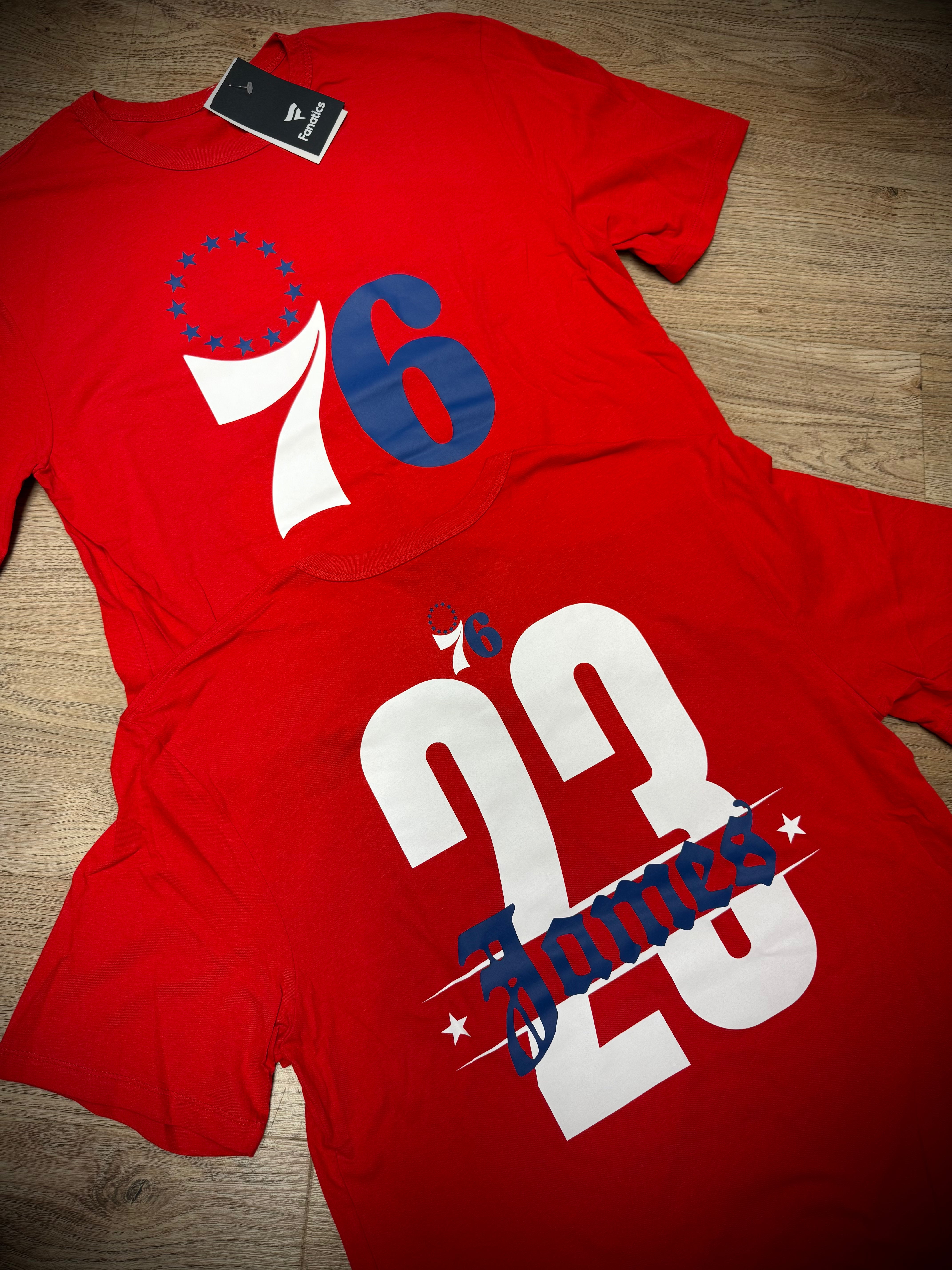 LeBron James Sixers Old English Tee