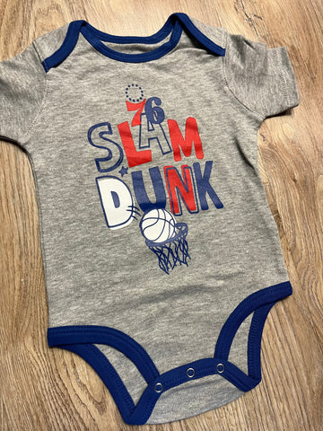 Sixers Slam Dunk Baby Onesie