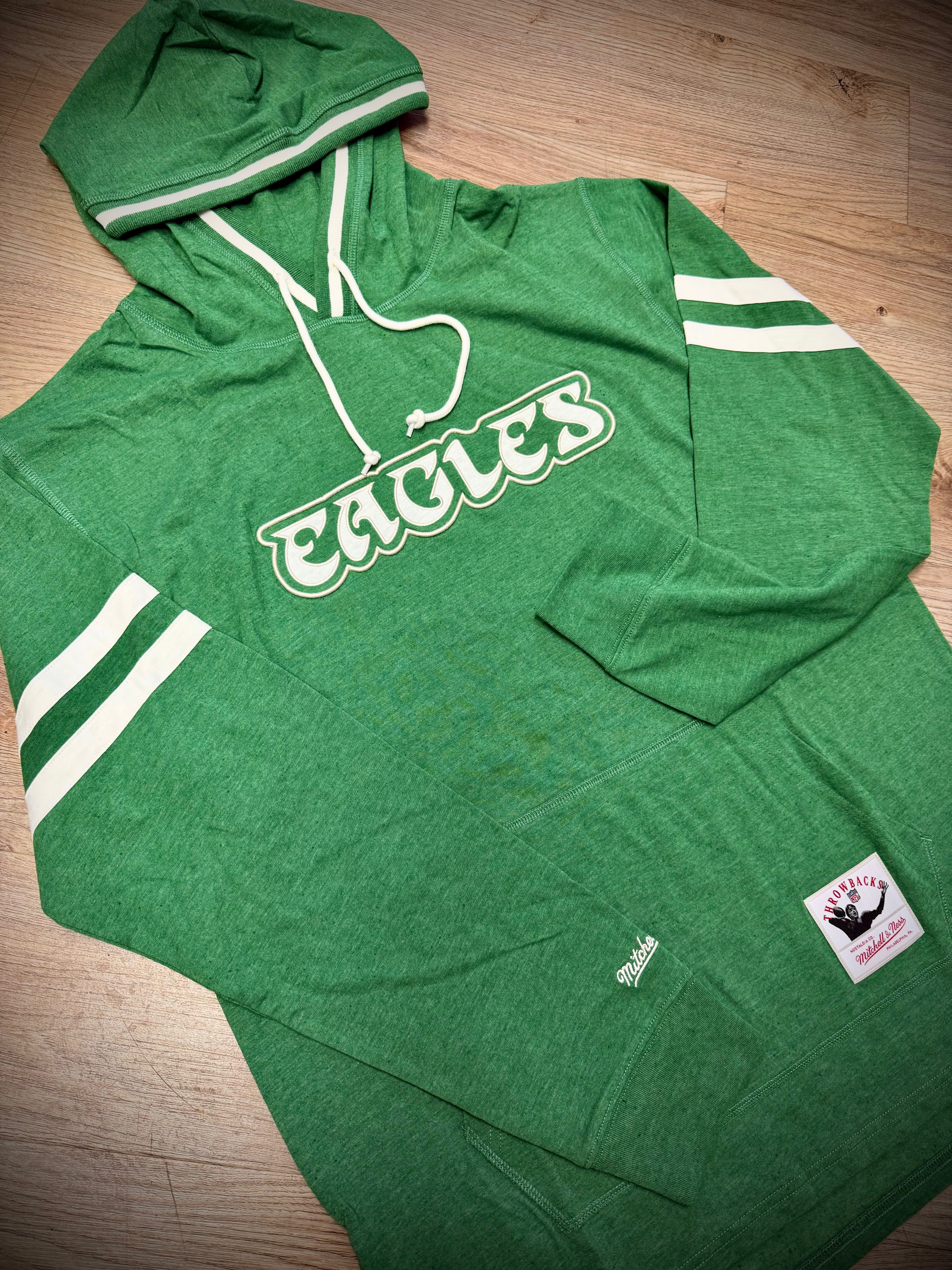 Eagles Gameday Kelly Green Lightweight Hoodie